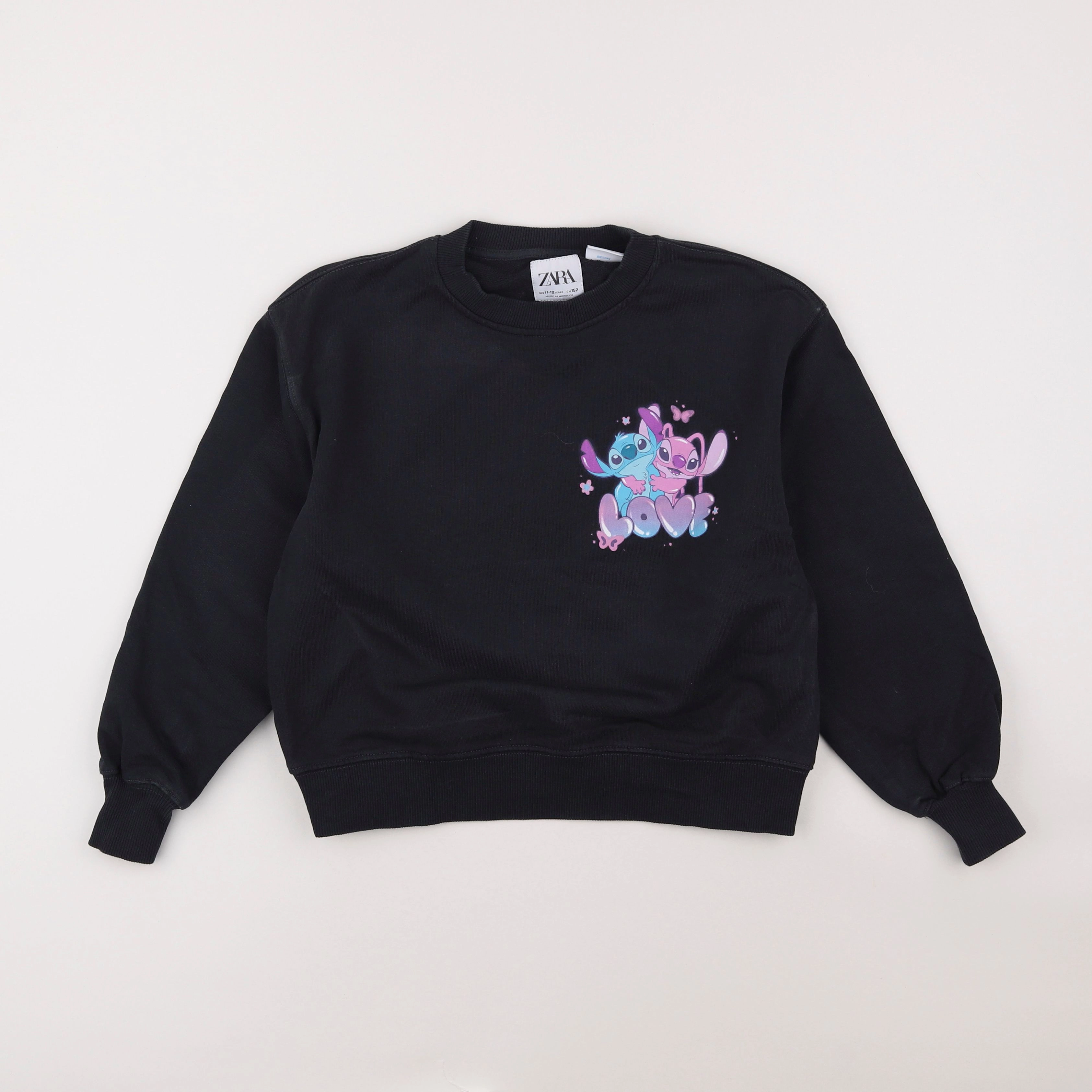 Zara - sweat noir - 11/12 ans