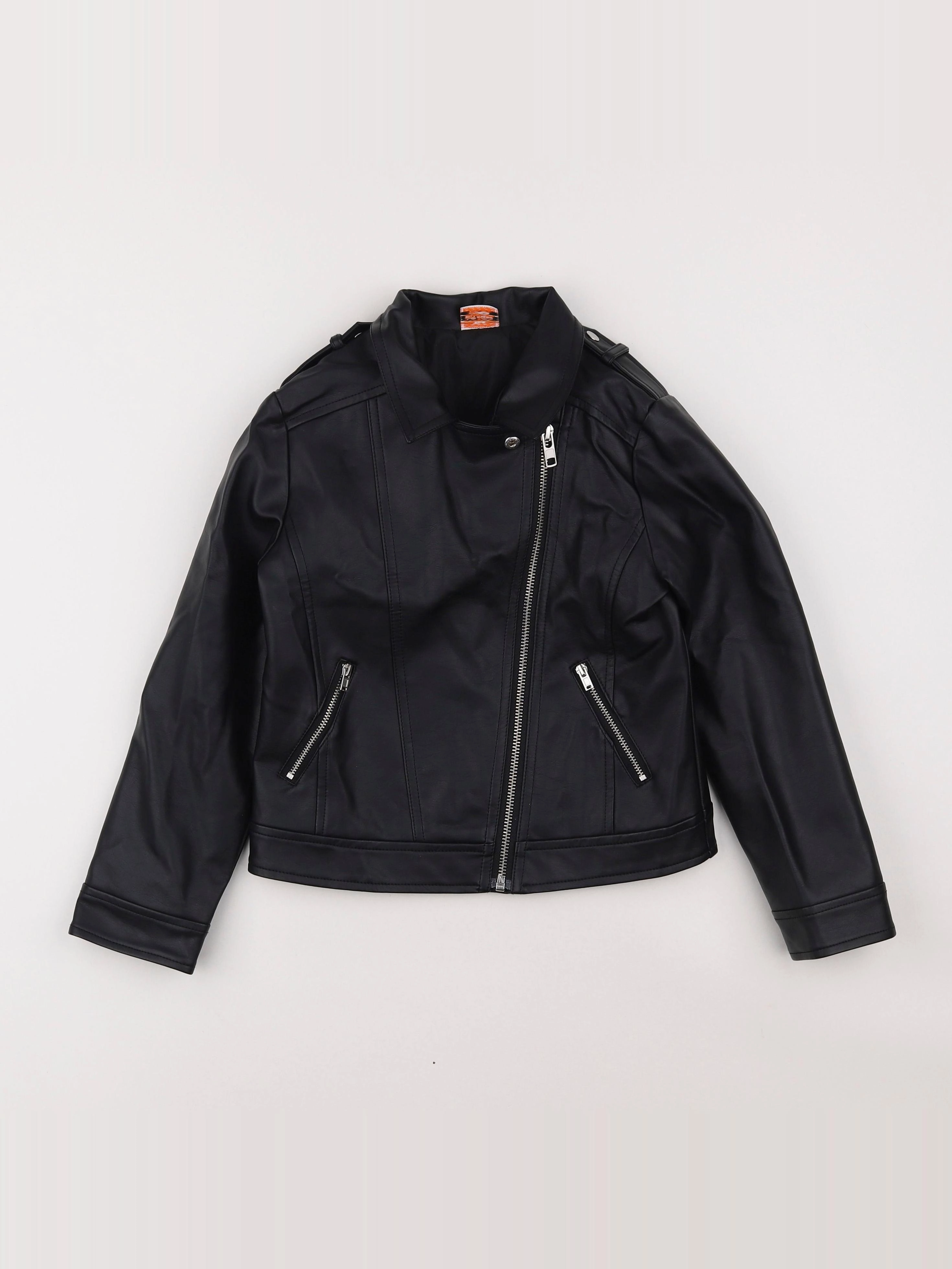 Tape à l'oeil - veste simili cuir noir - 8 ans