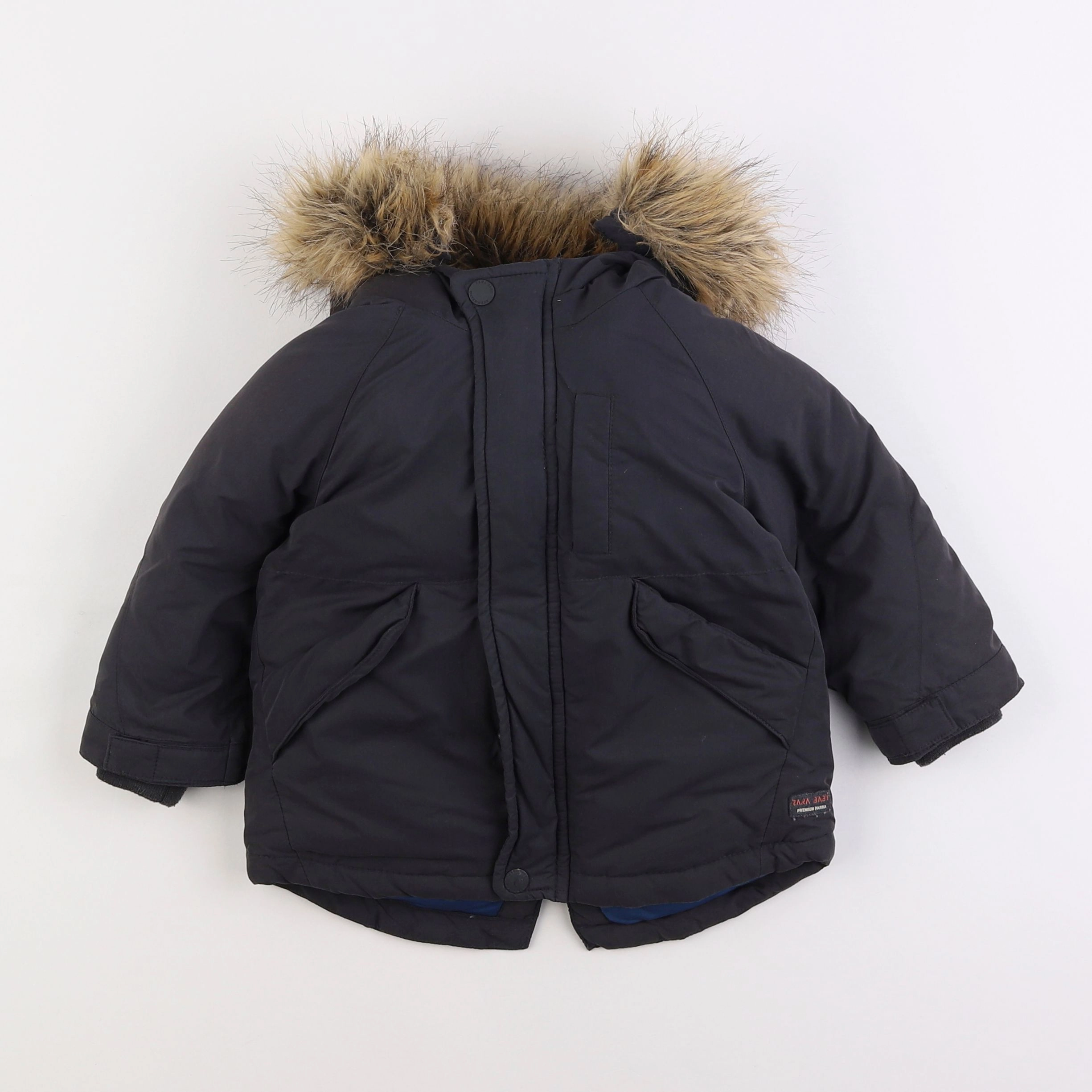 Zara - parka bleu - 18 mois à 2 ans