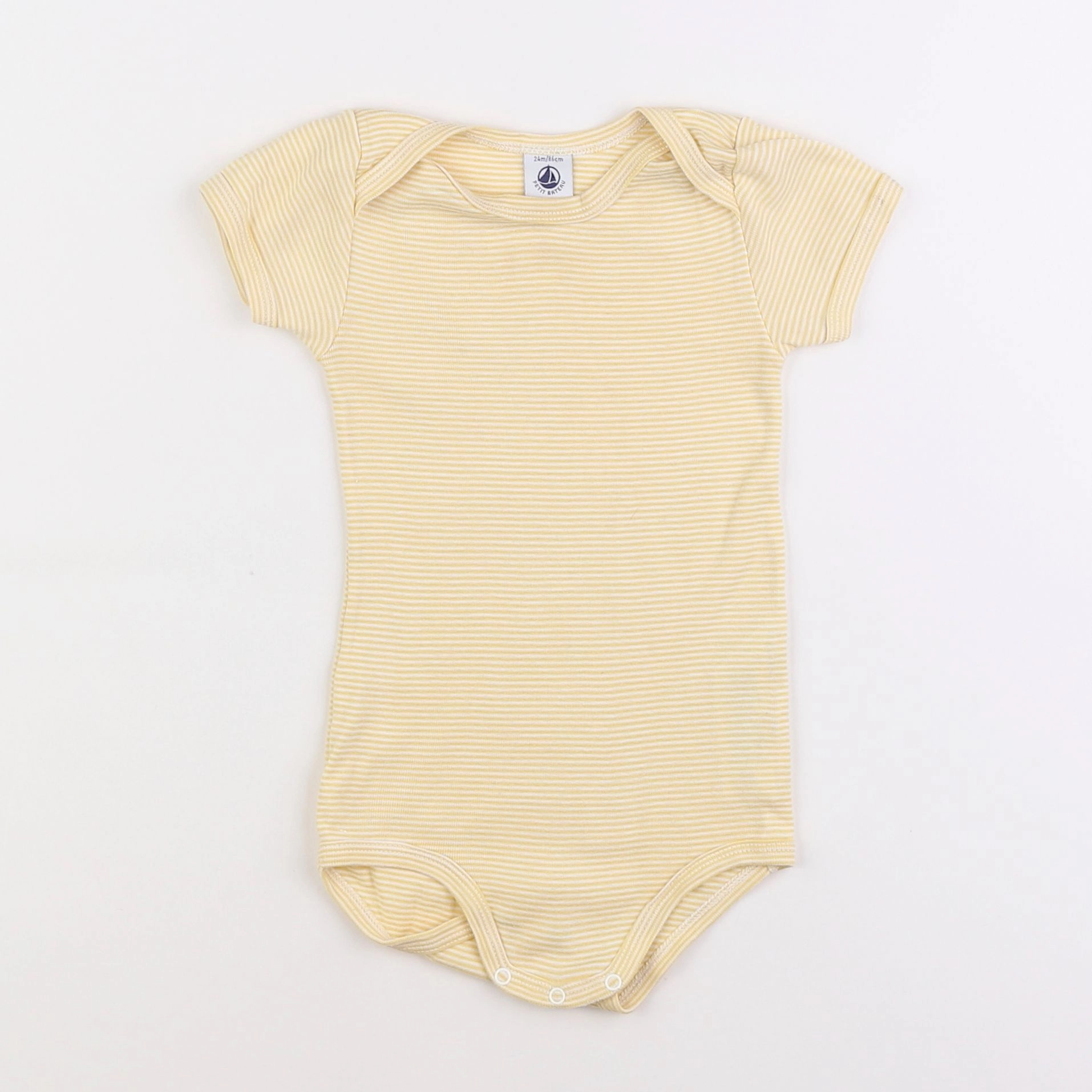 Petit Bateau - body jaune - 2 ans