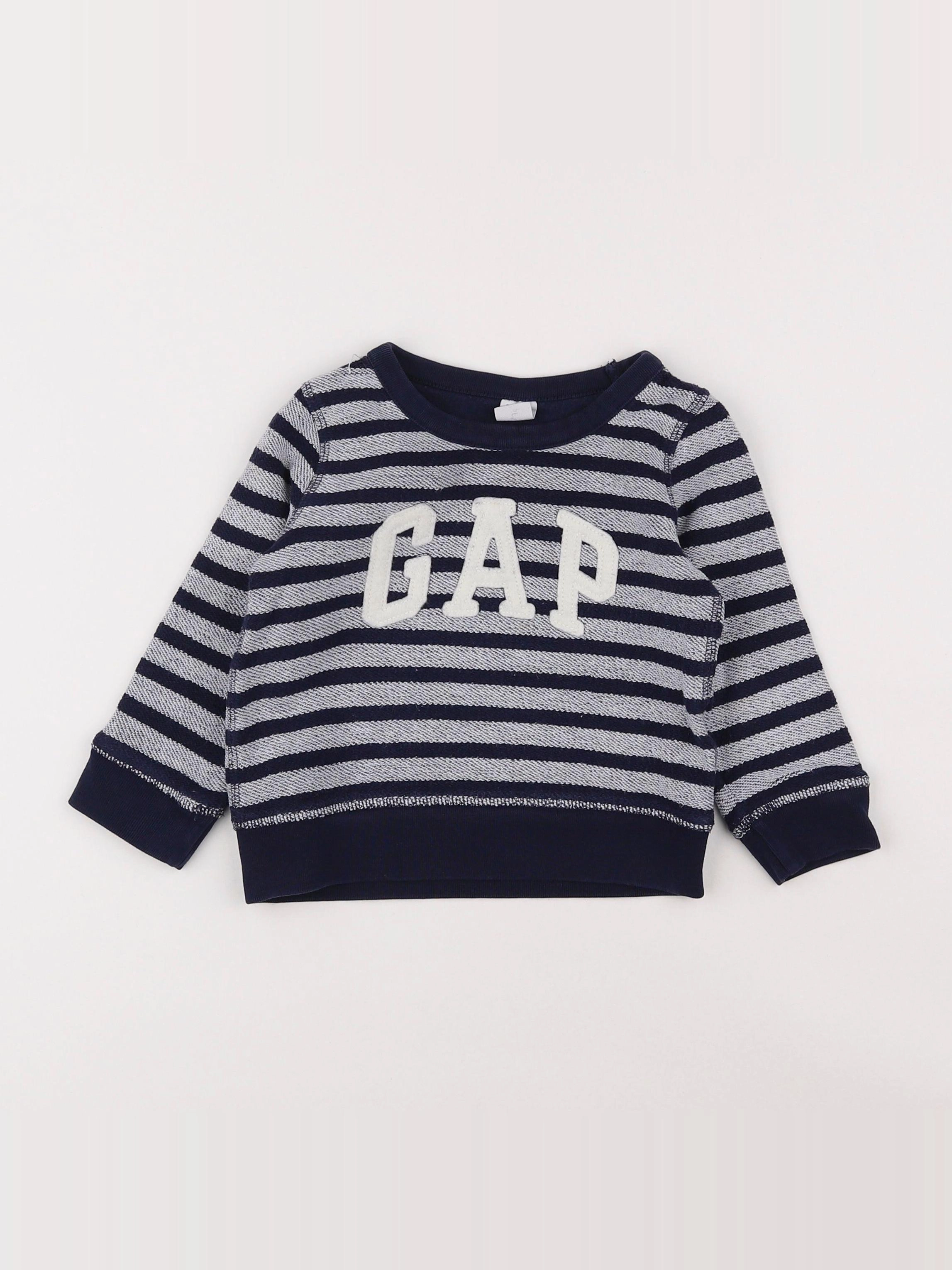 GAP - sweat bleu - 18 mois à 2 ans