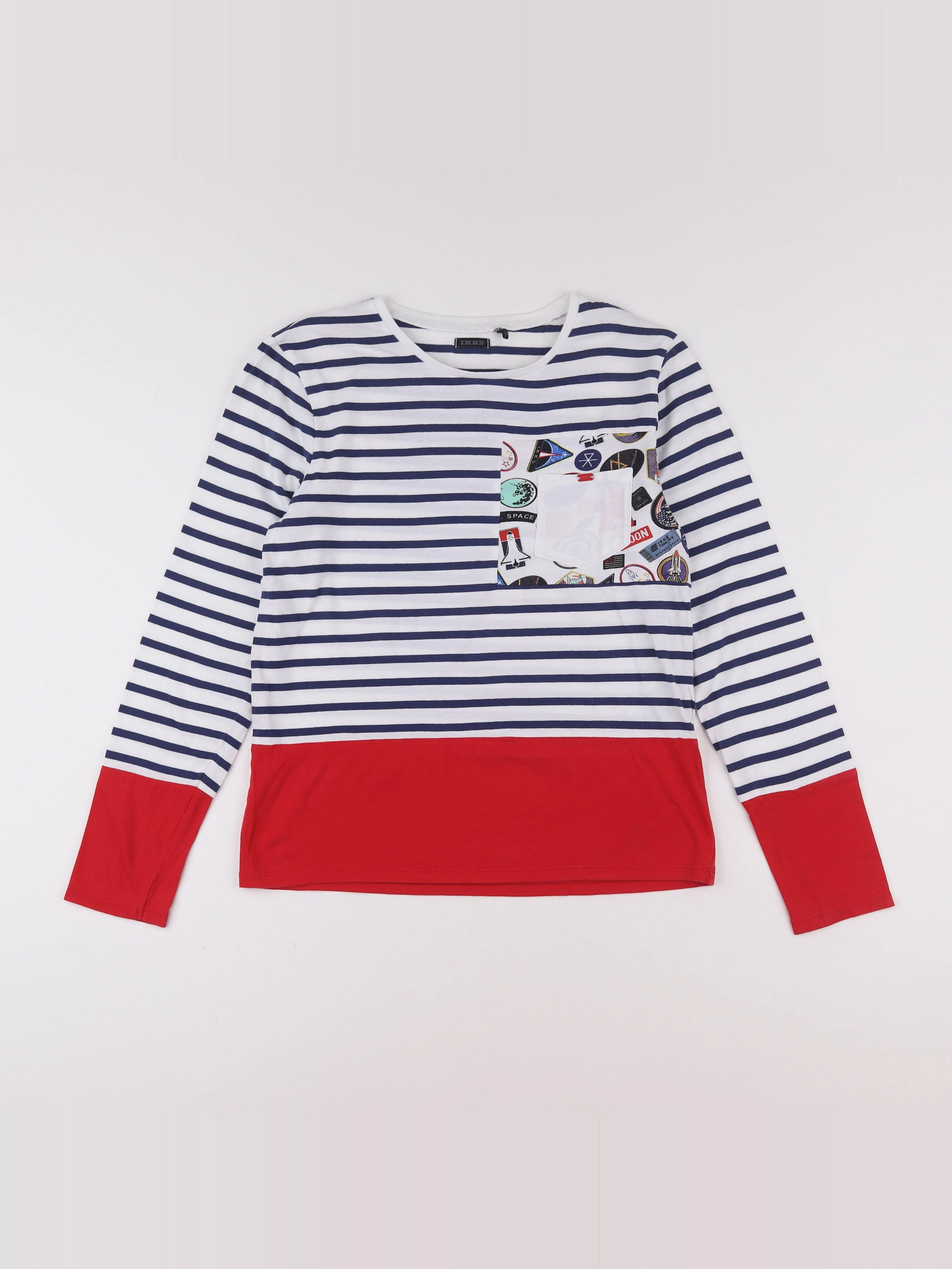 IKKS - tee-shirt multicolore - 14 ans