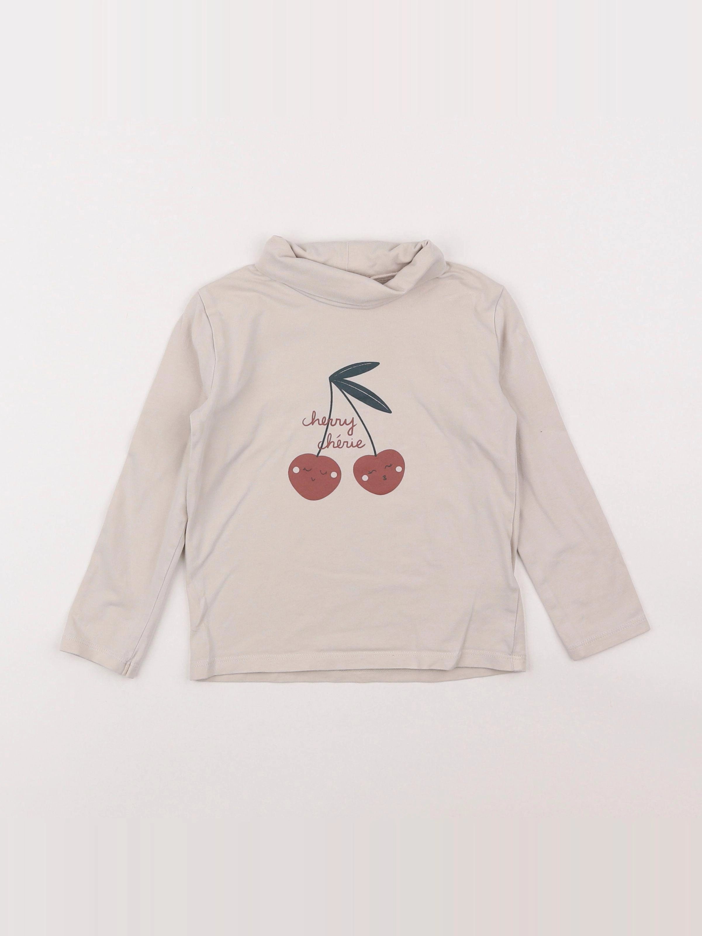 Vertbaudet - sous-pull rose - 4 ans