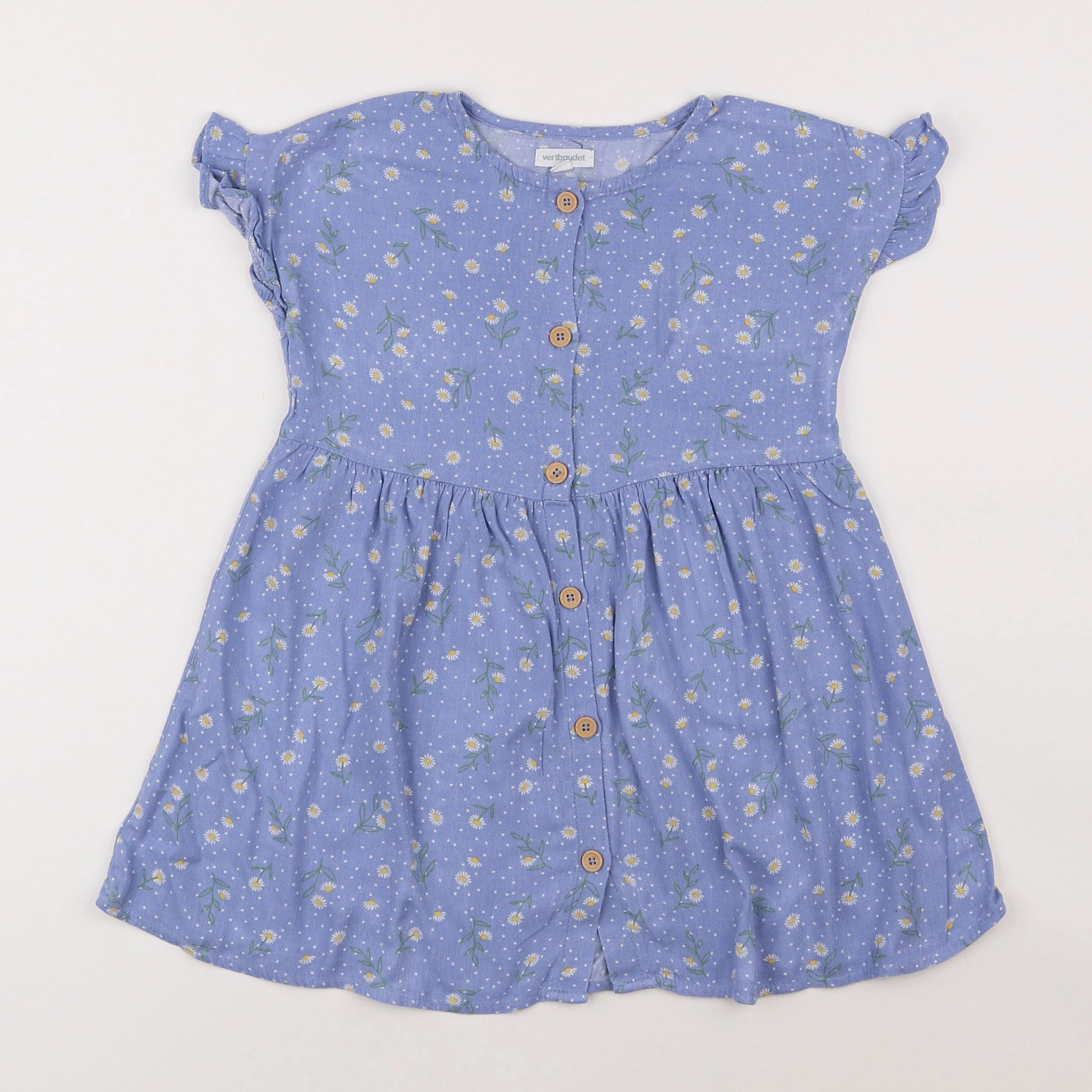 Vertbaudet - robe bleu - 4 ans