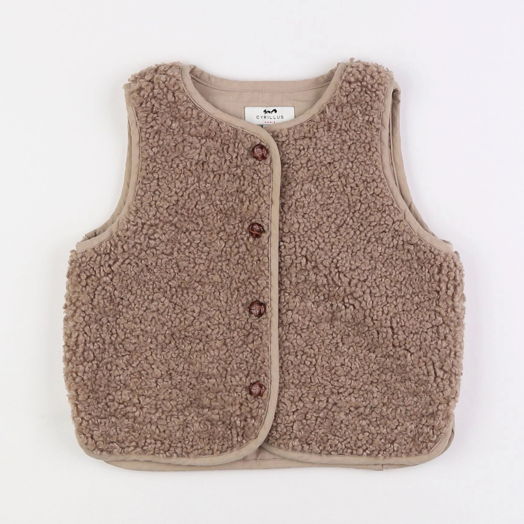 Cyrillus - gilet marron - 3 ans