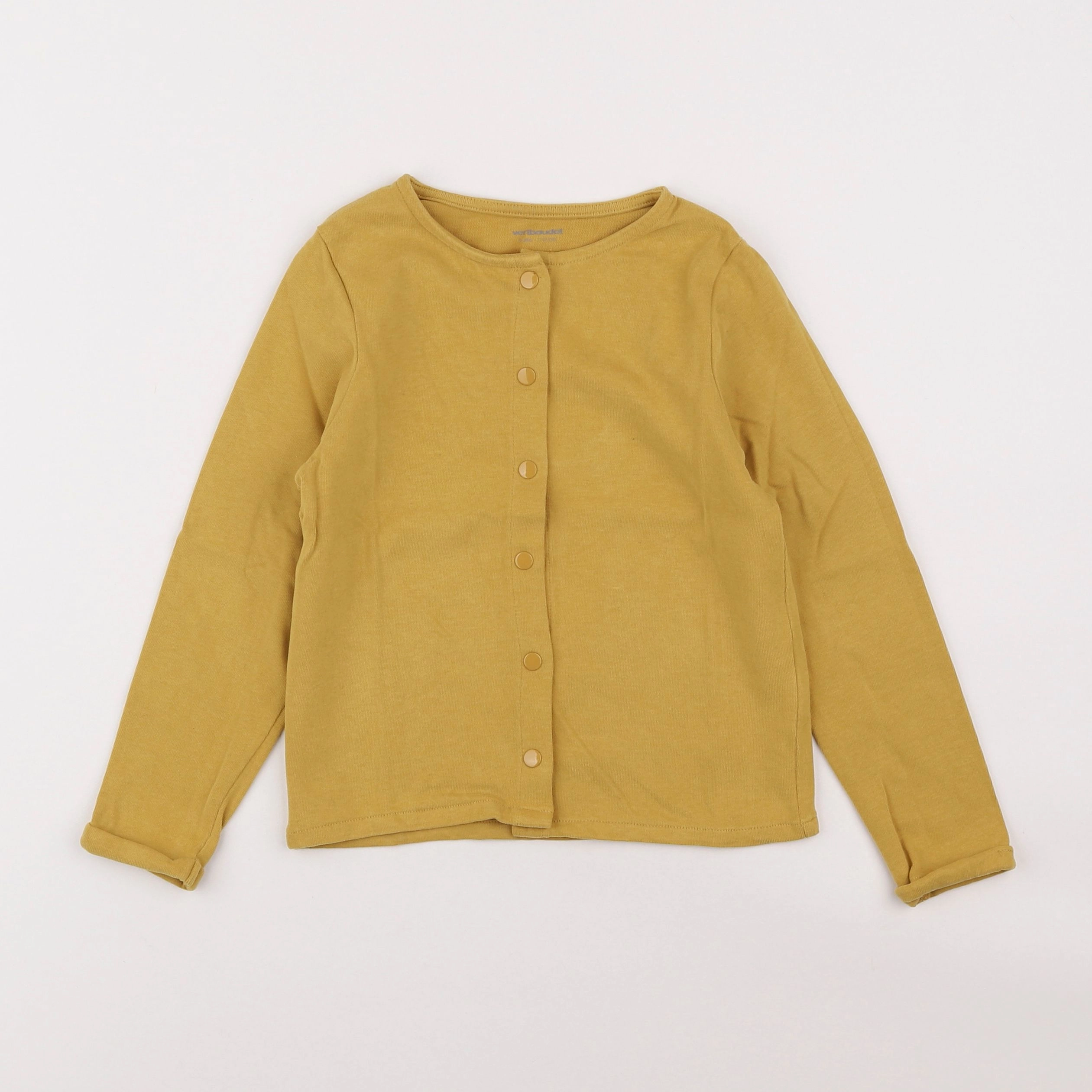 Vertbaudet - sweat jaune - 5 ans