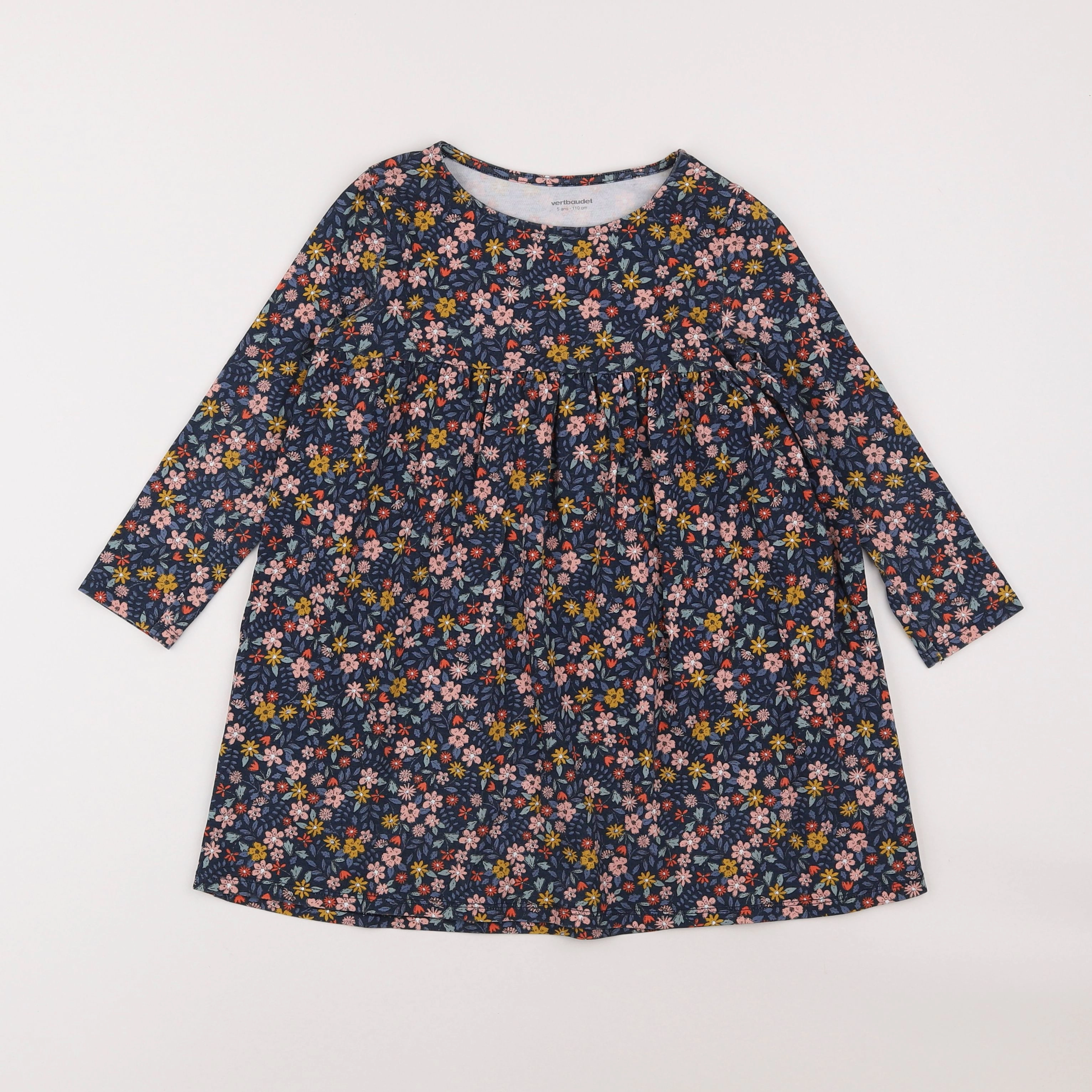 Vertbaudet - robe multicolore - 5 ans