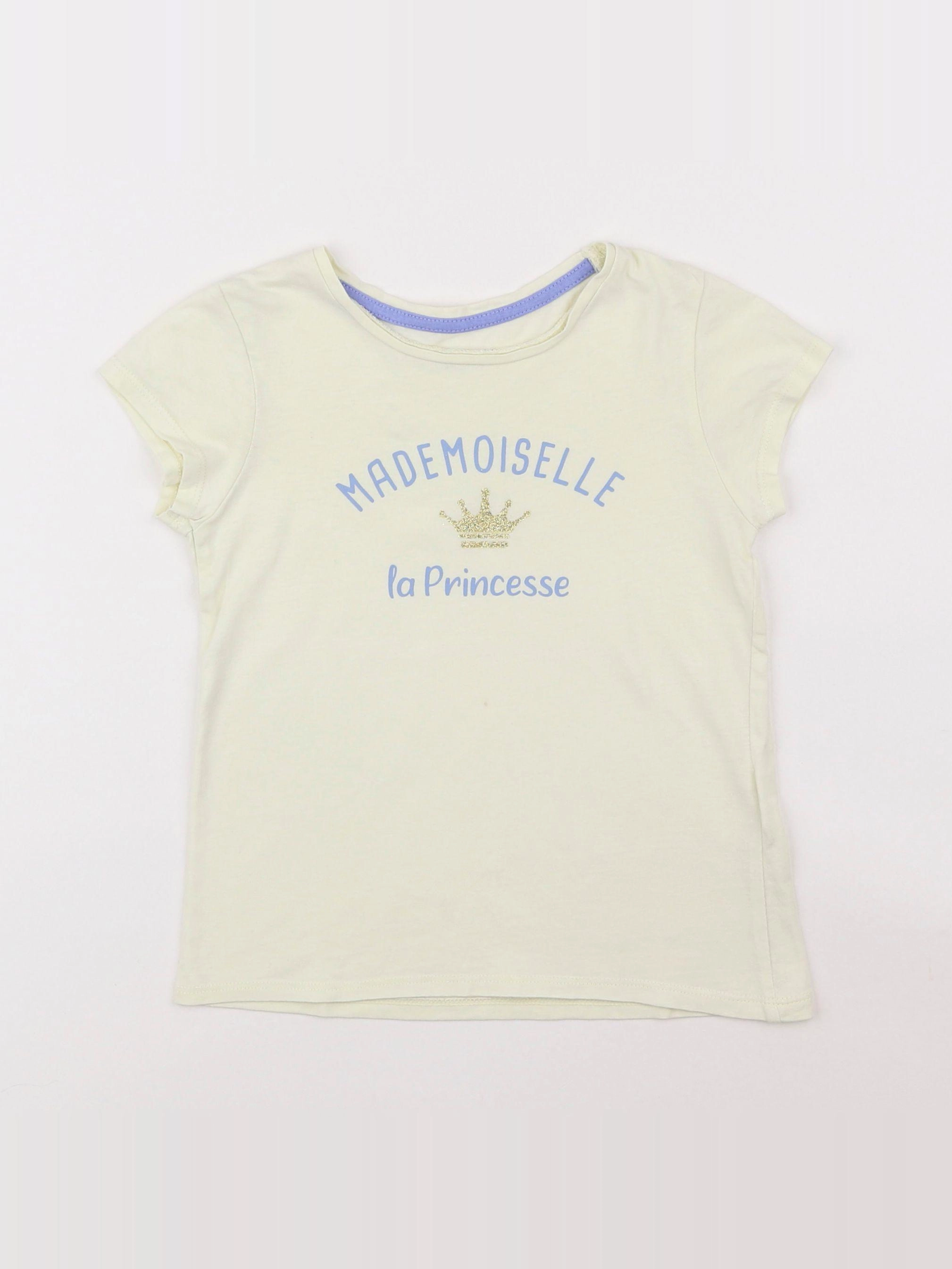 Vertbaudet - tee-shirt jaune - 5 ans