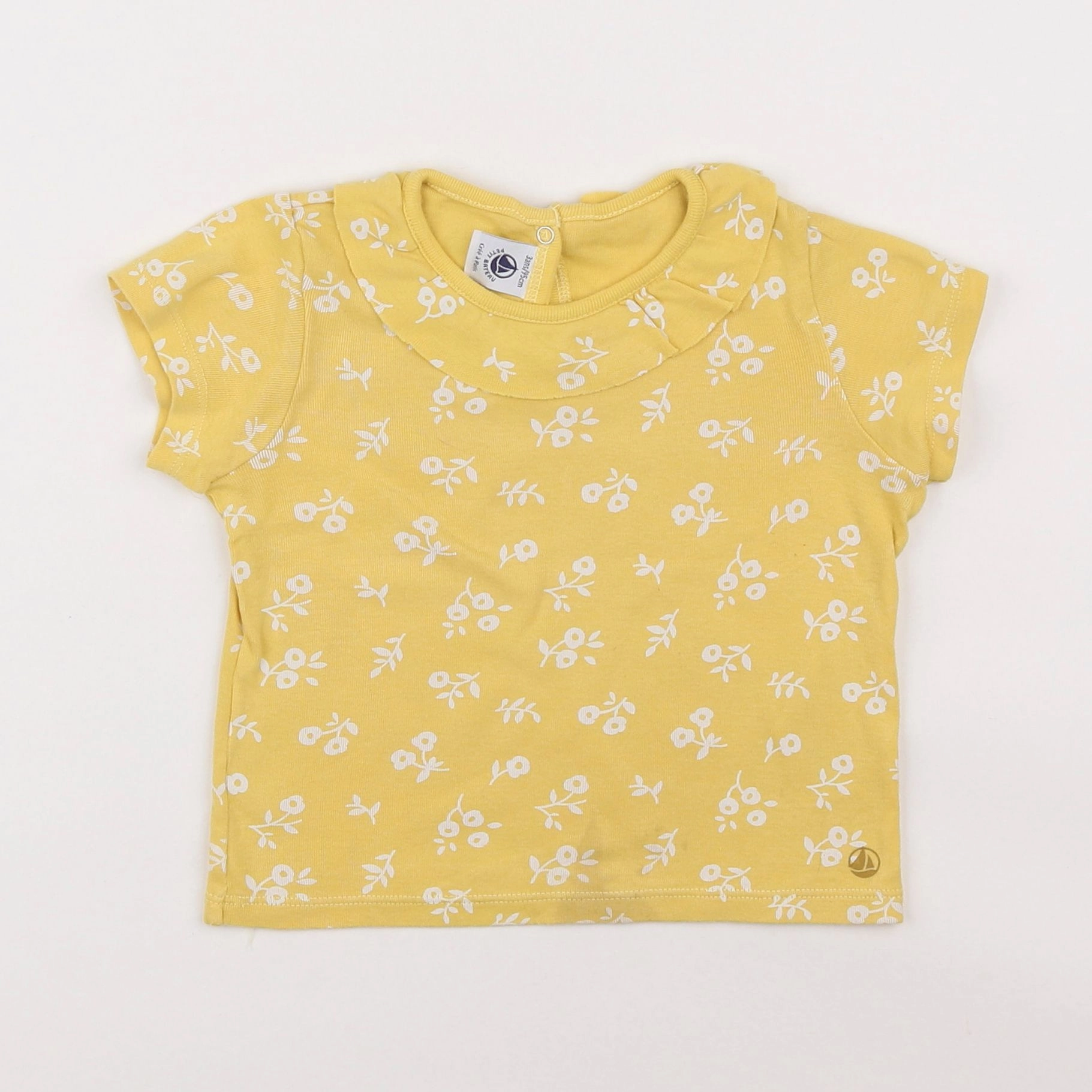 Petit Bateau - tee-shirt jaune - 3 ans