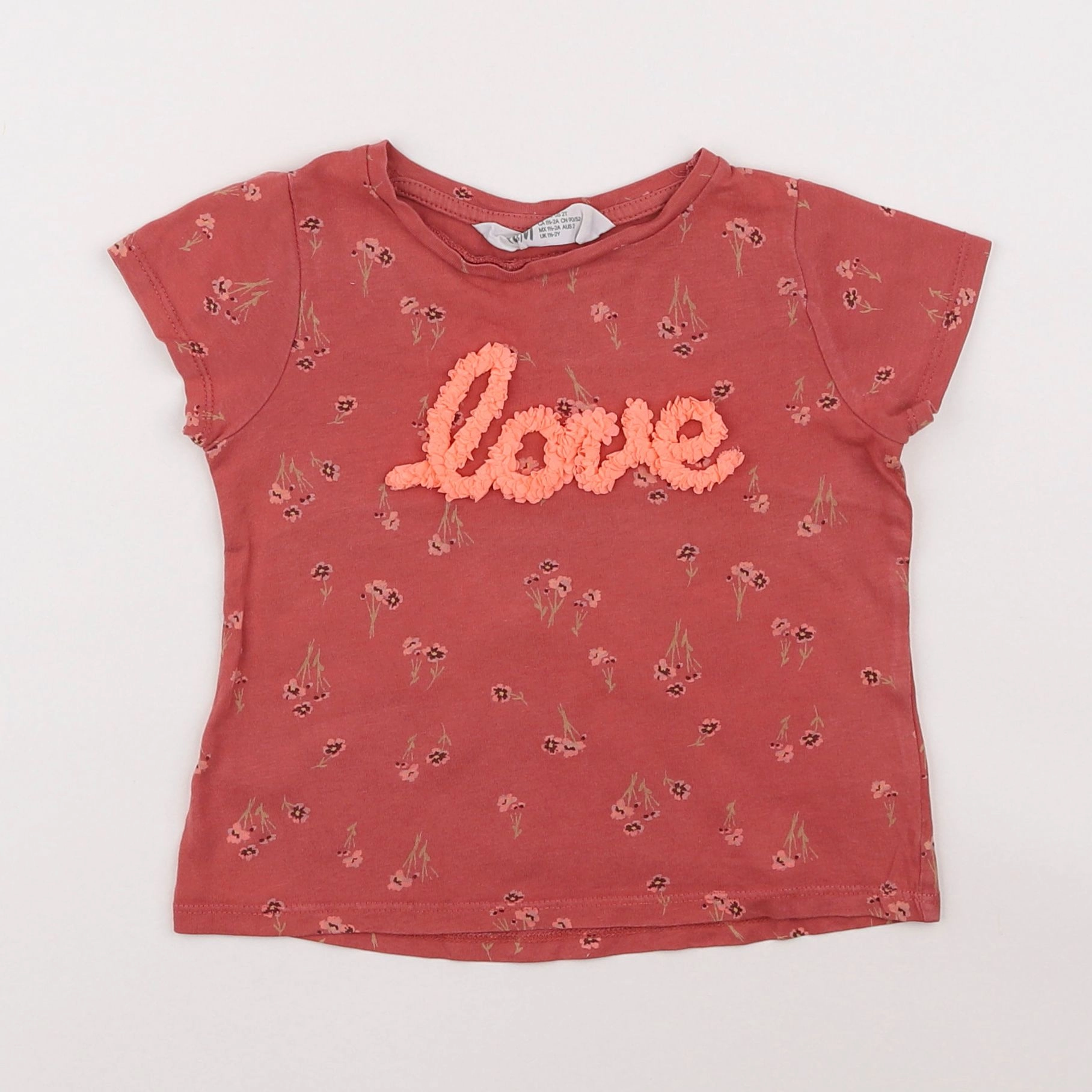 H&M - tee-shirt rose - 18 mois à 2 ans