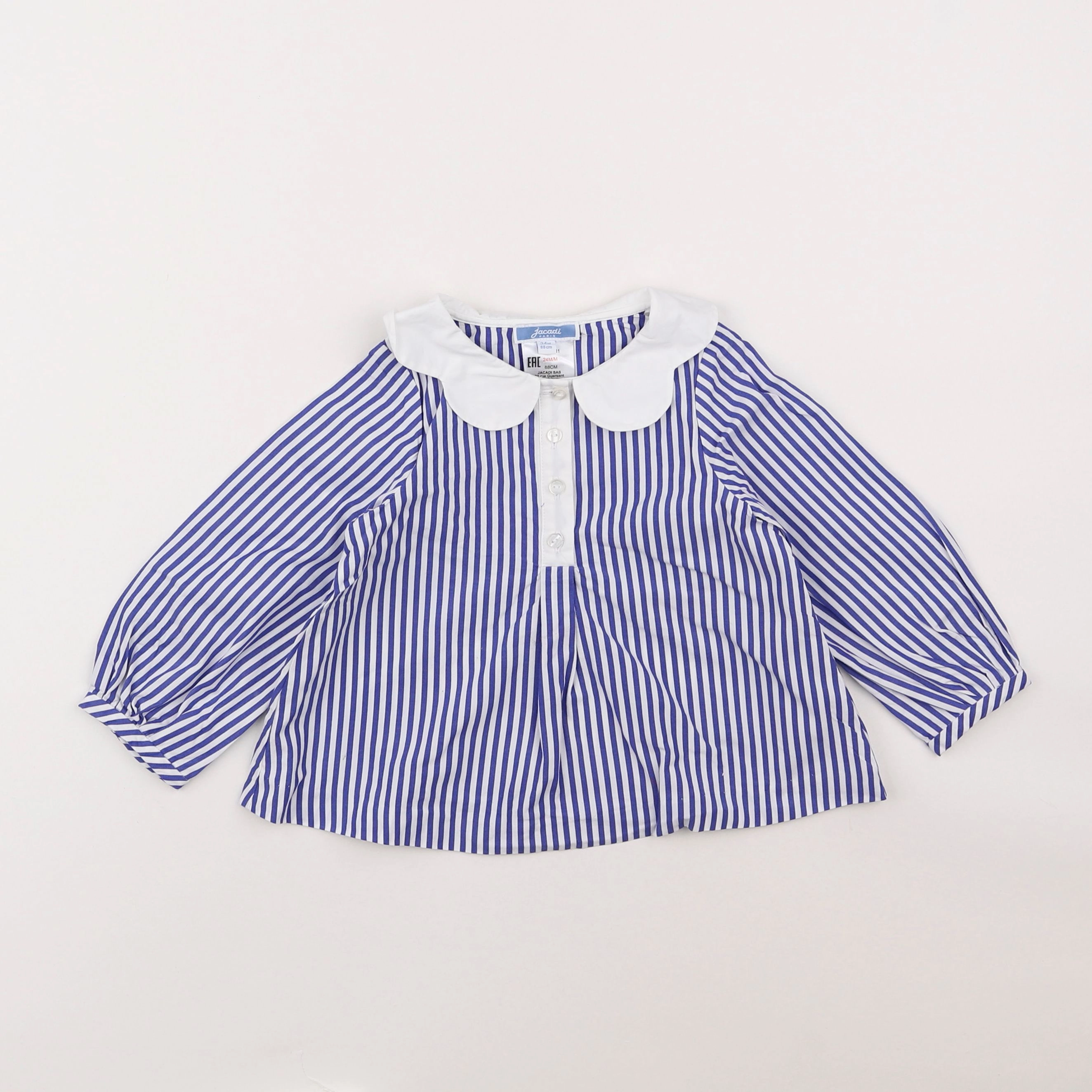 Jacadi - blouse bleu - 2 ans