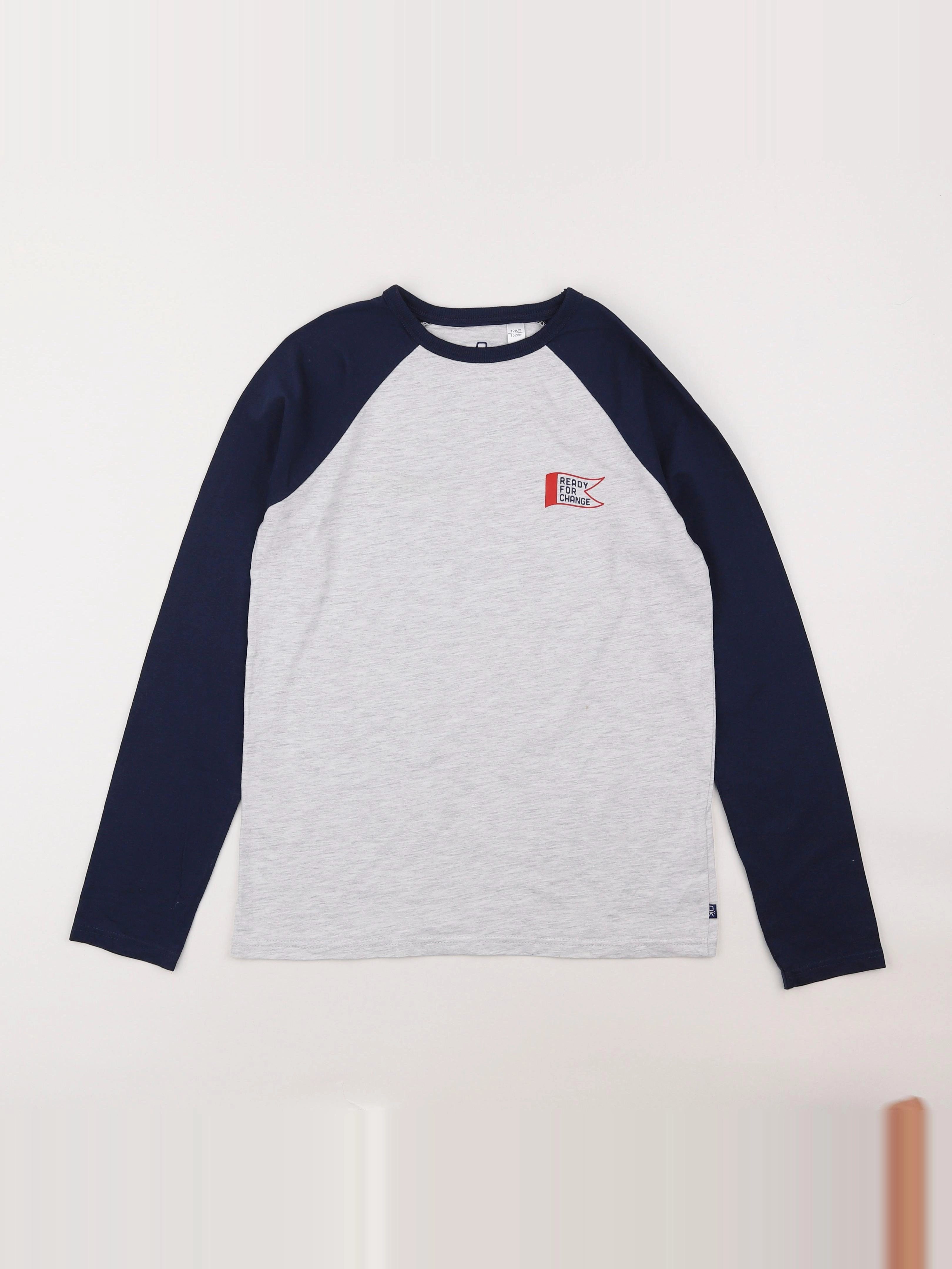 Okaidi - tee-shirt bleu - 12 ans