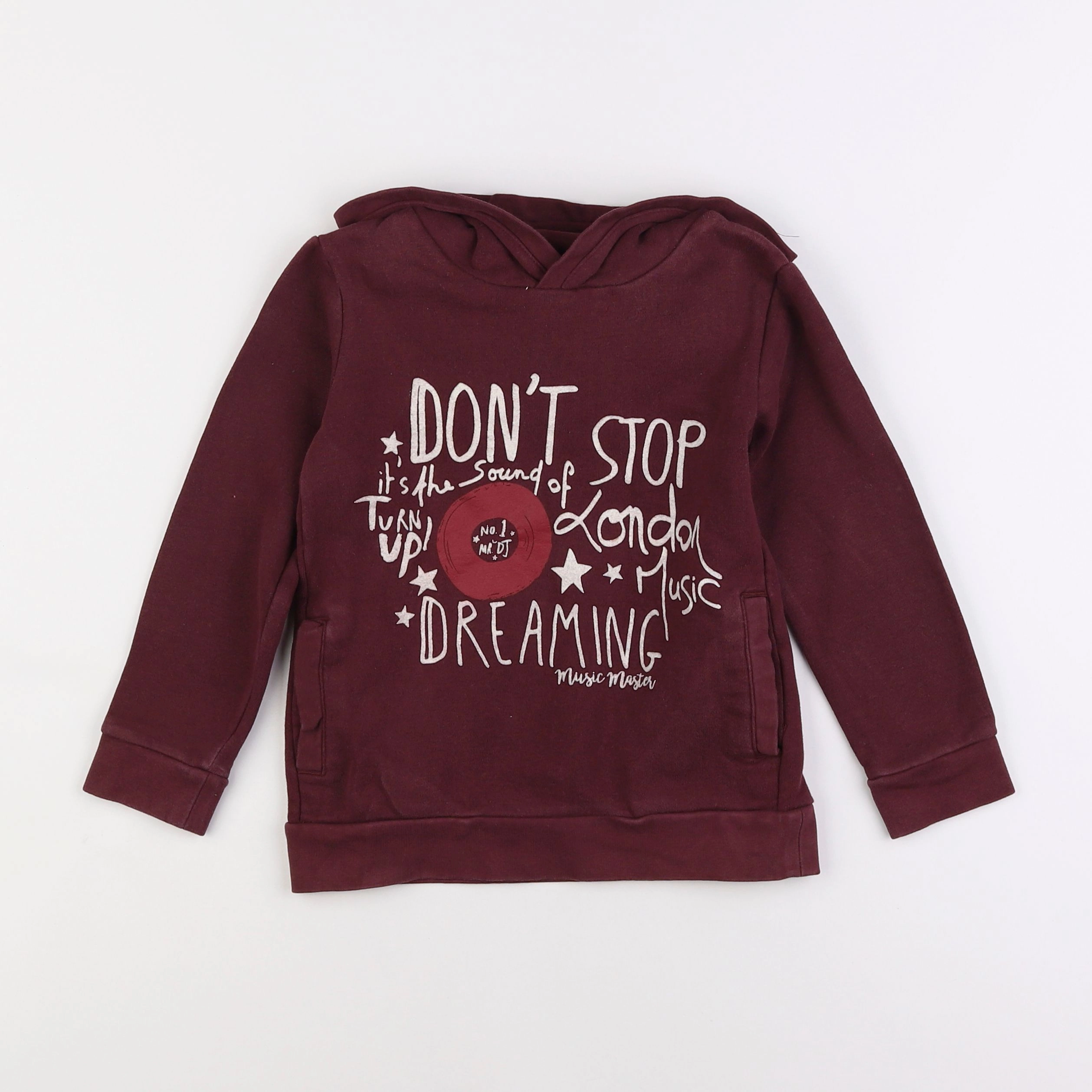 Vertbaudet - sweat rouge - 6 ans