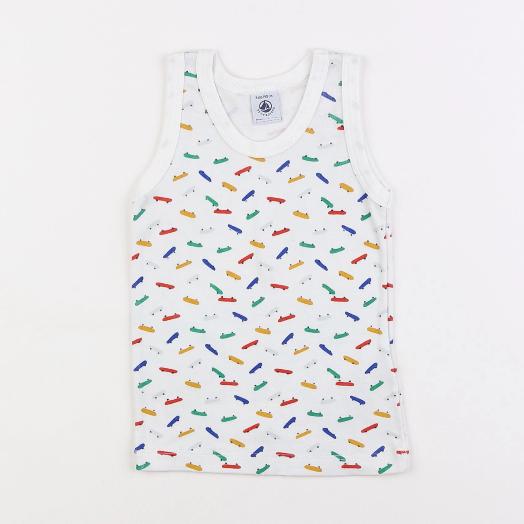 Petit Bateau - maillot de corps blanc - 3 ans