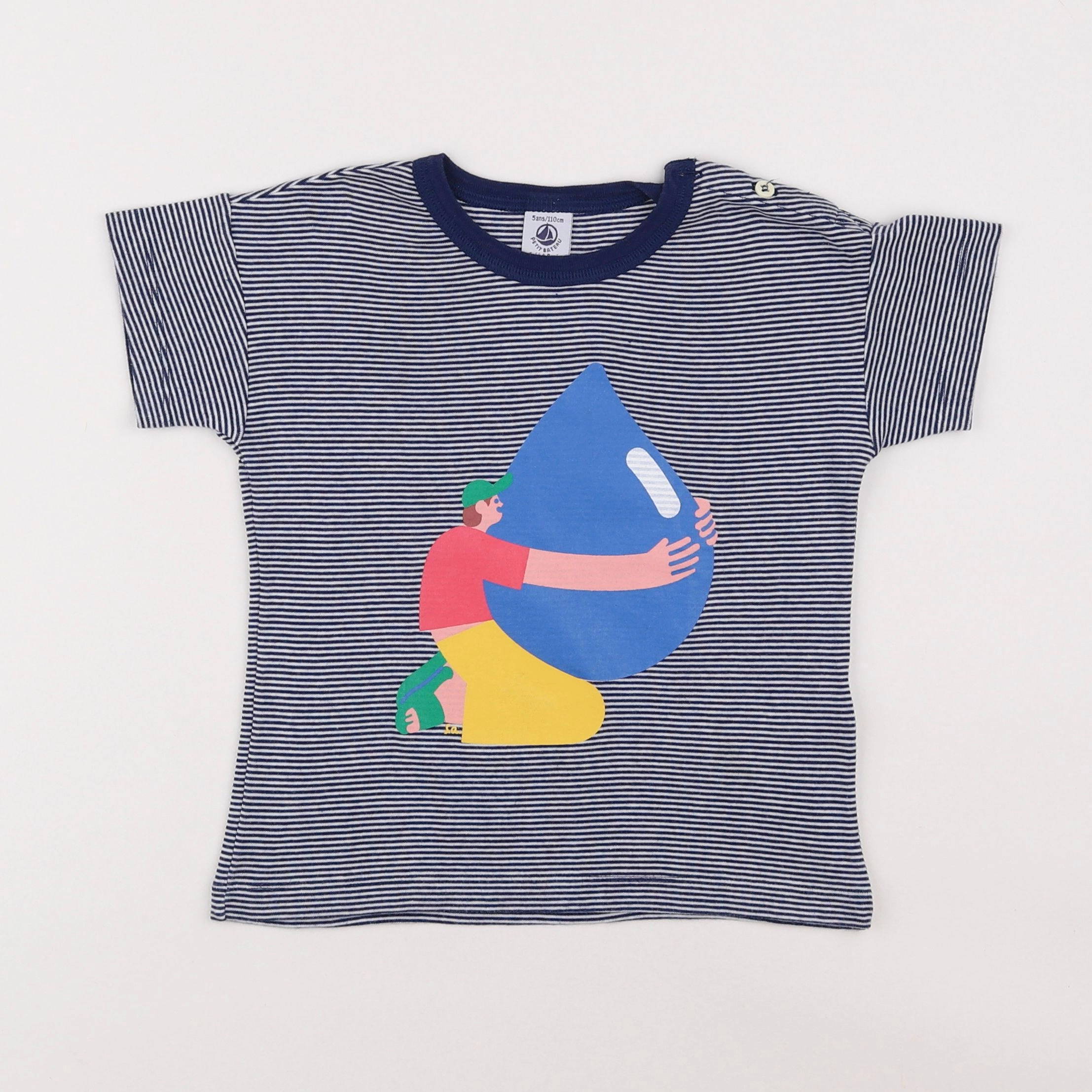 Petit Bateau - tee-shirt multicolore - 5 ans