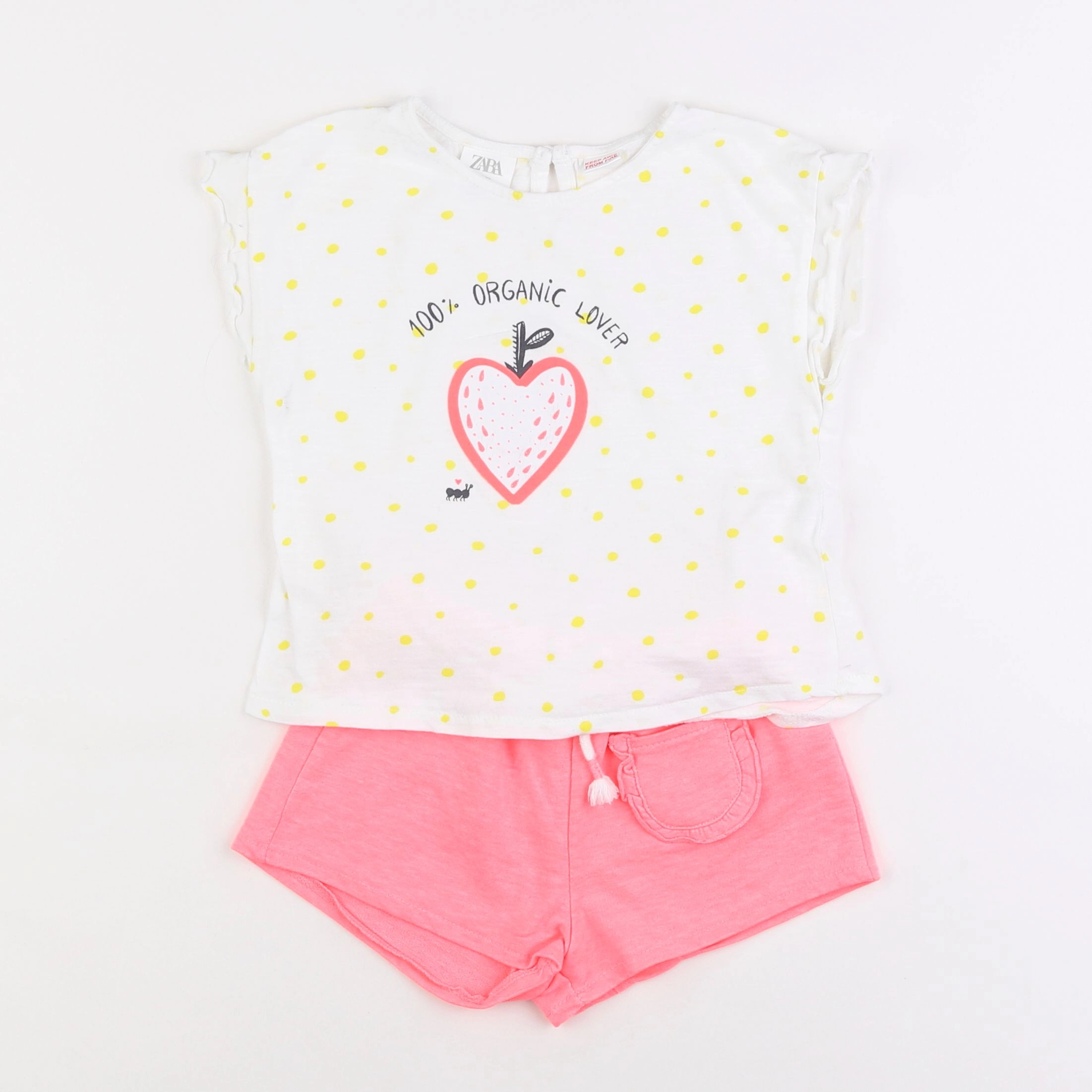 Zara - ensemble rose, jaune - 3/4 ans