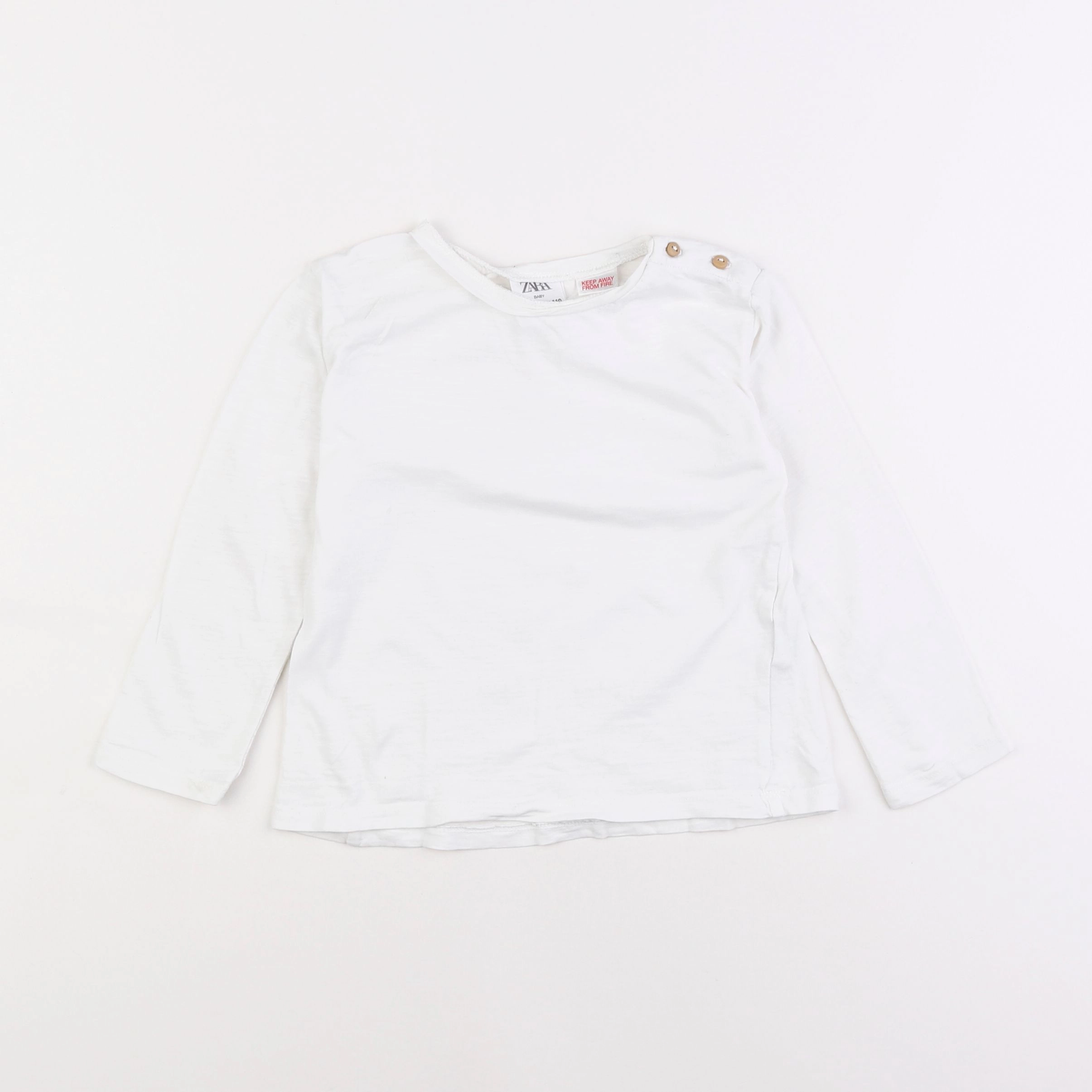 Zara - tee-shirt blanc - 4/5 ans