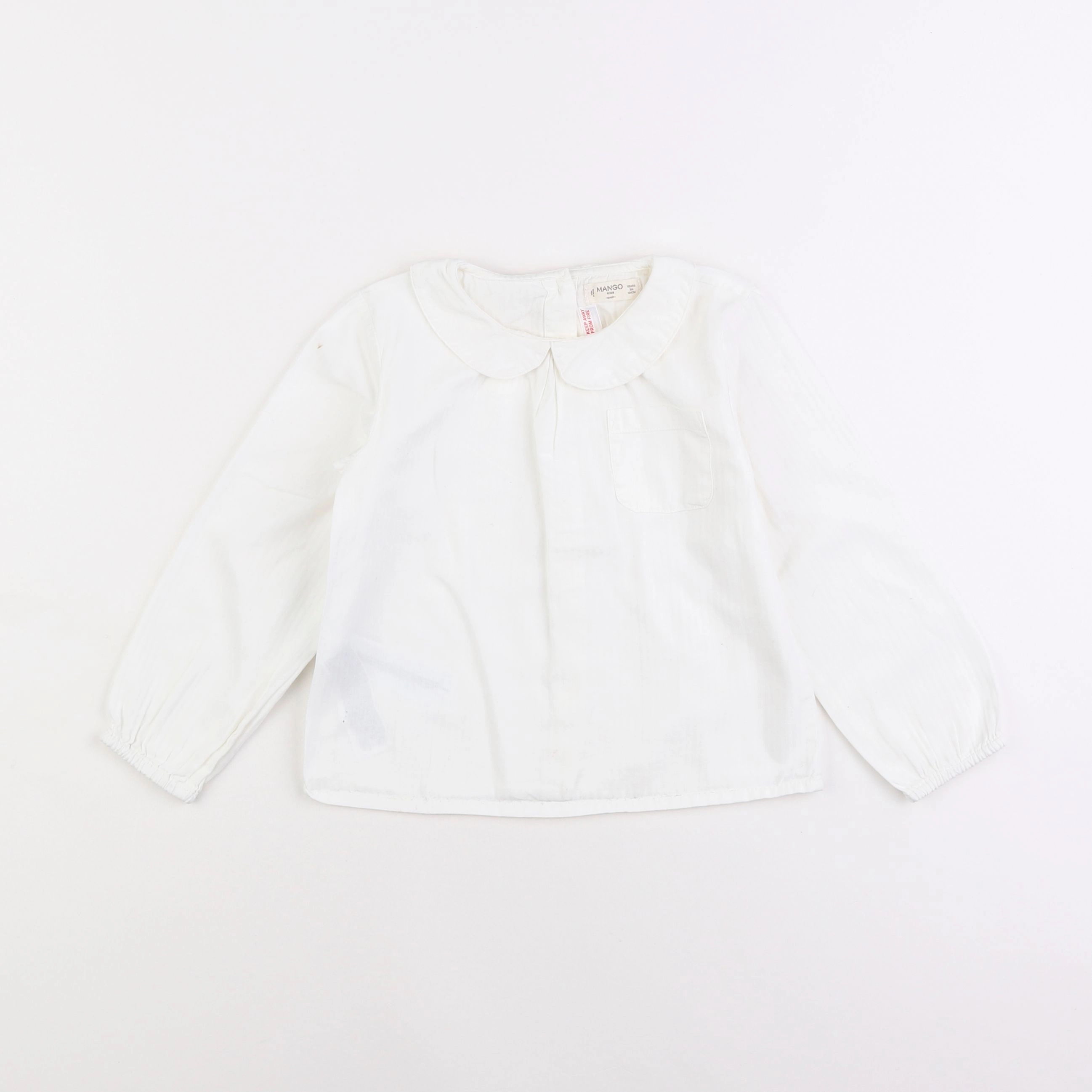 Mango - blouse blanc - 3/4 ans