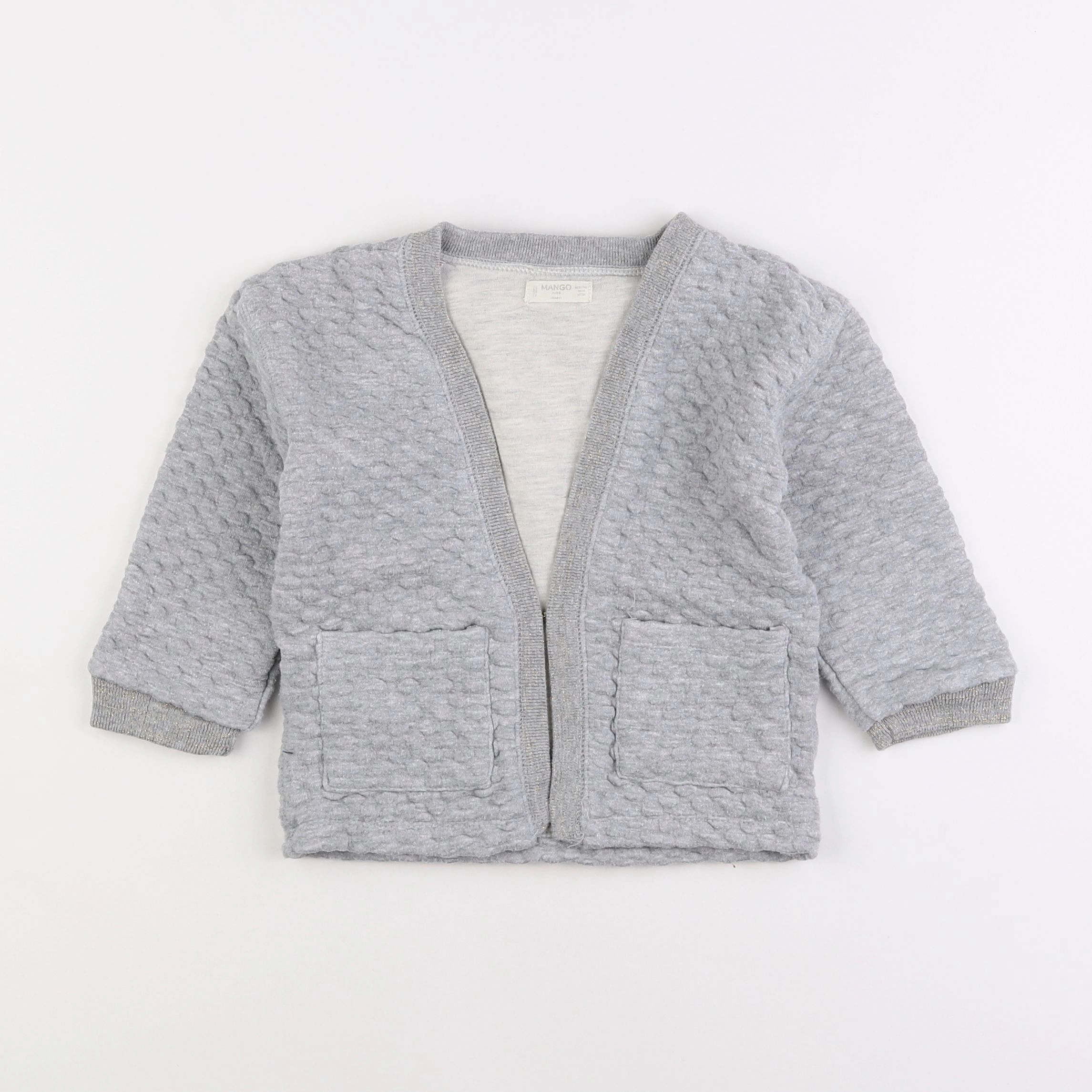 Mango - gilet gris - 18 mois