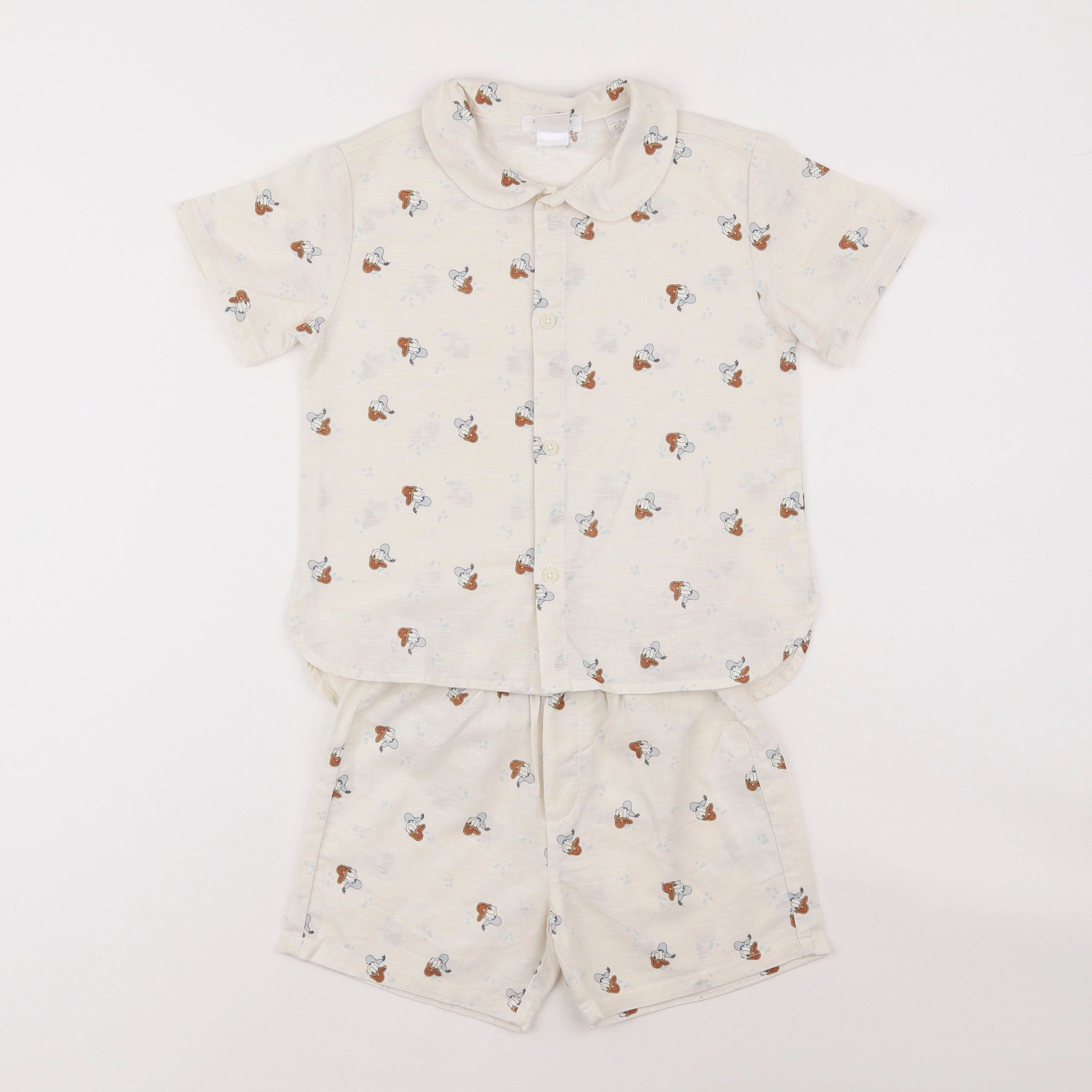 Zara - pyjama coton blanc - 2/3 ans