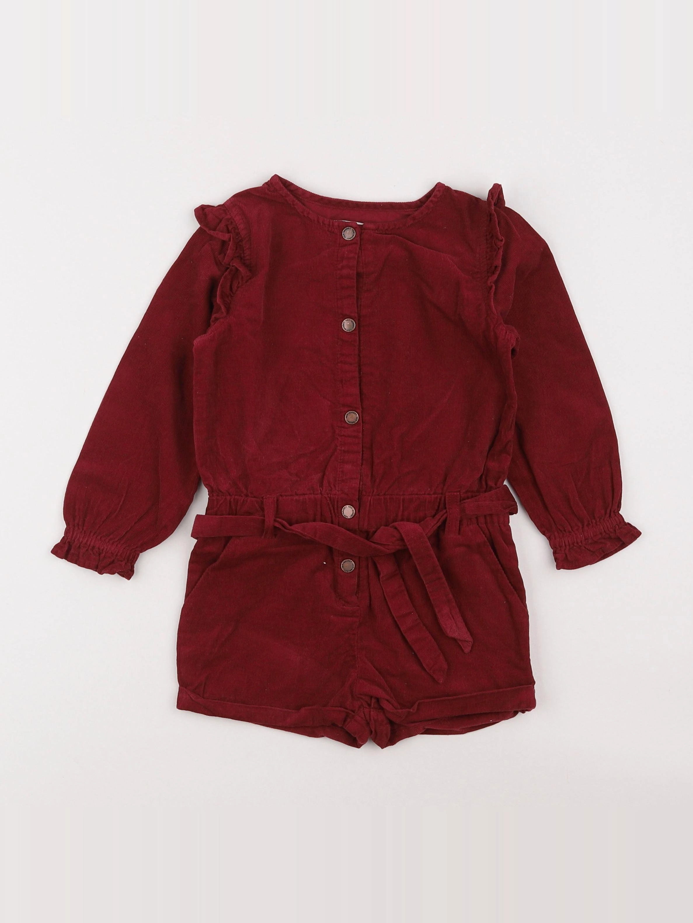 Vertbaudet - combinaison rouge - 4 ans