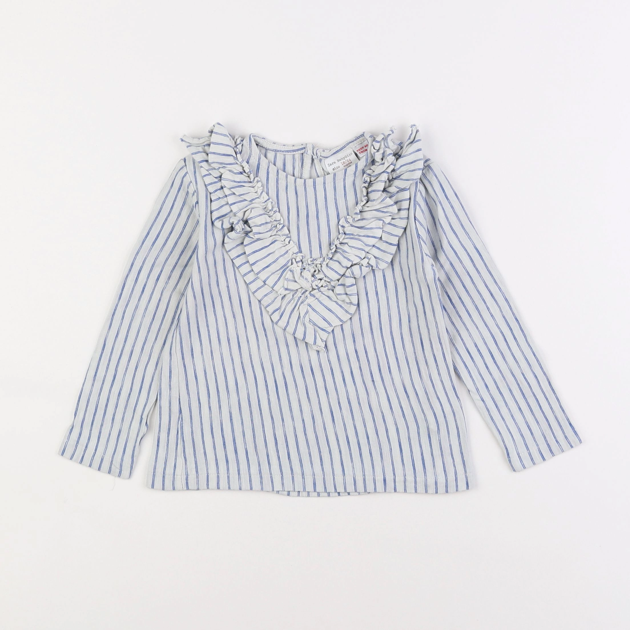 Zara - blouse bleu - 18 mois à 2 ans