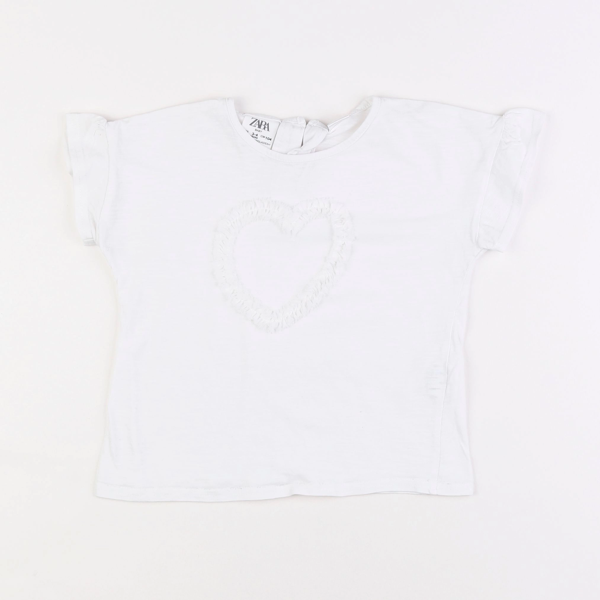 Zara - tee-shirt blanc - 3/4 ans