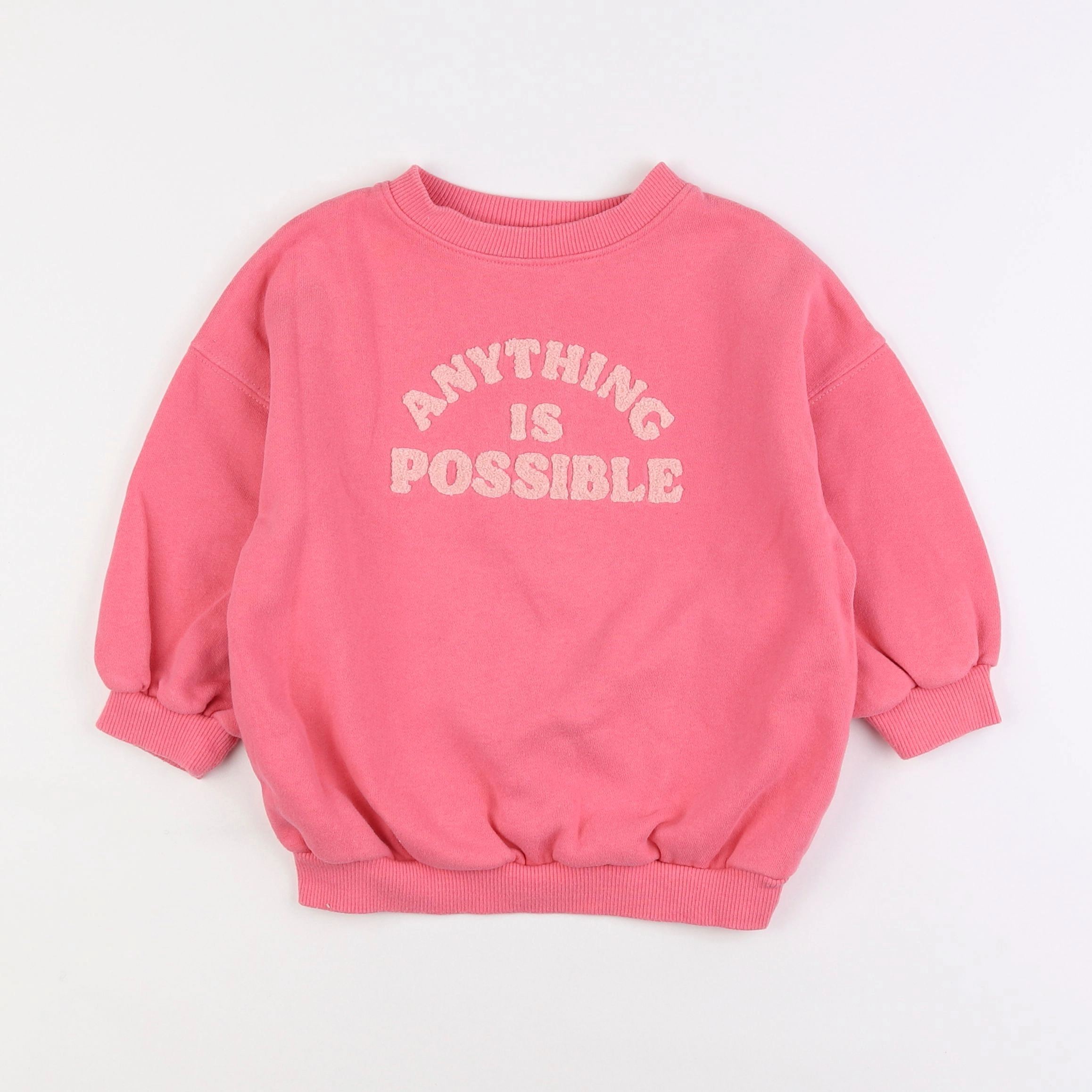 Next - sweat rose - 2/3 ans