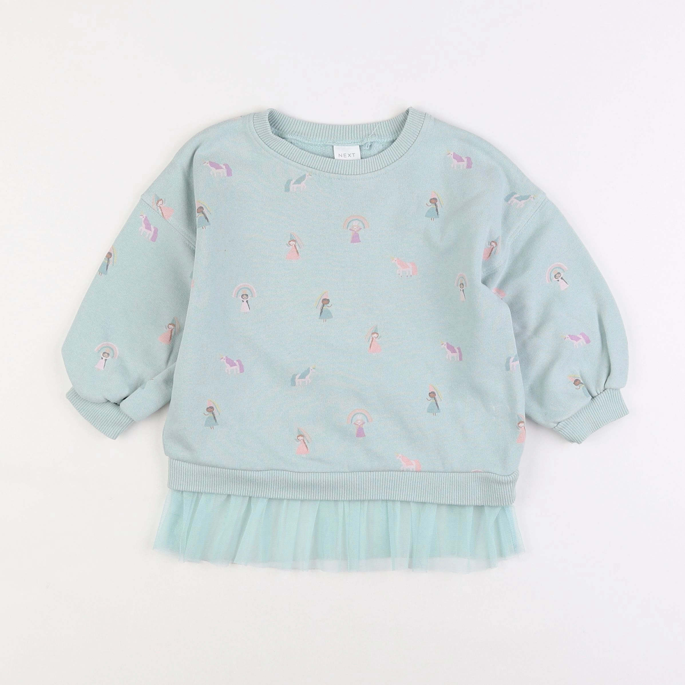 Next - sweat bleu - 2/3 ans