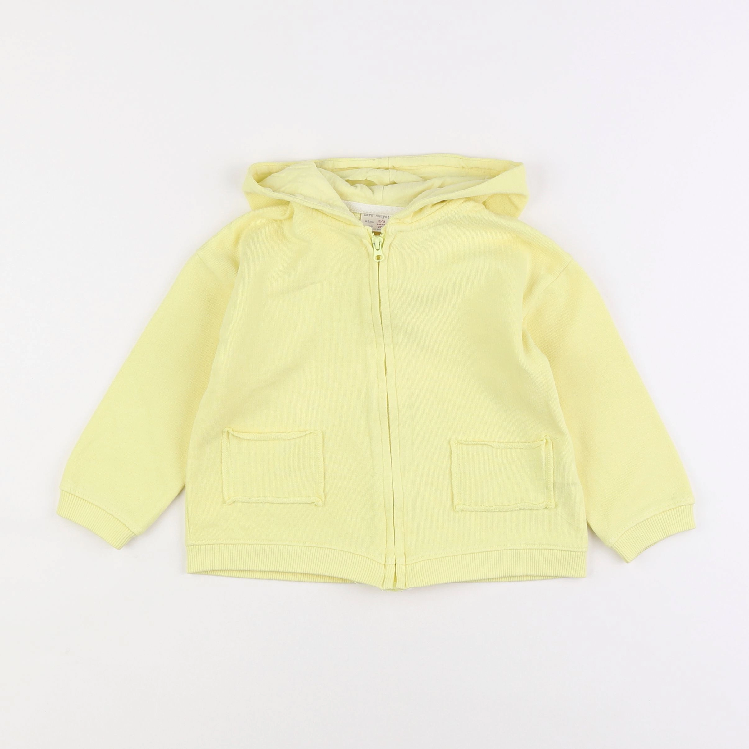 Zara - sweat jaune - 2/3 ans