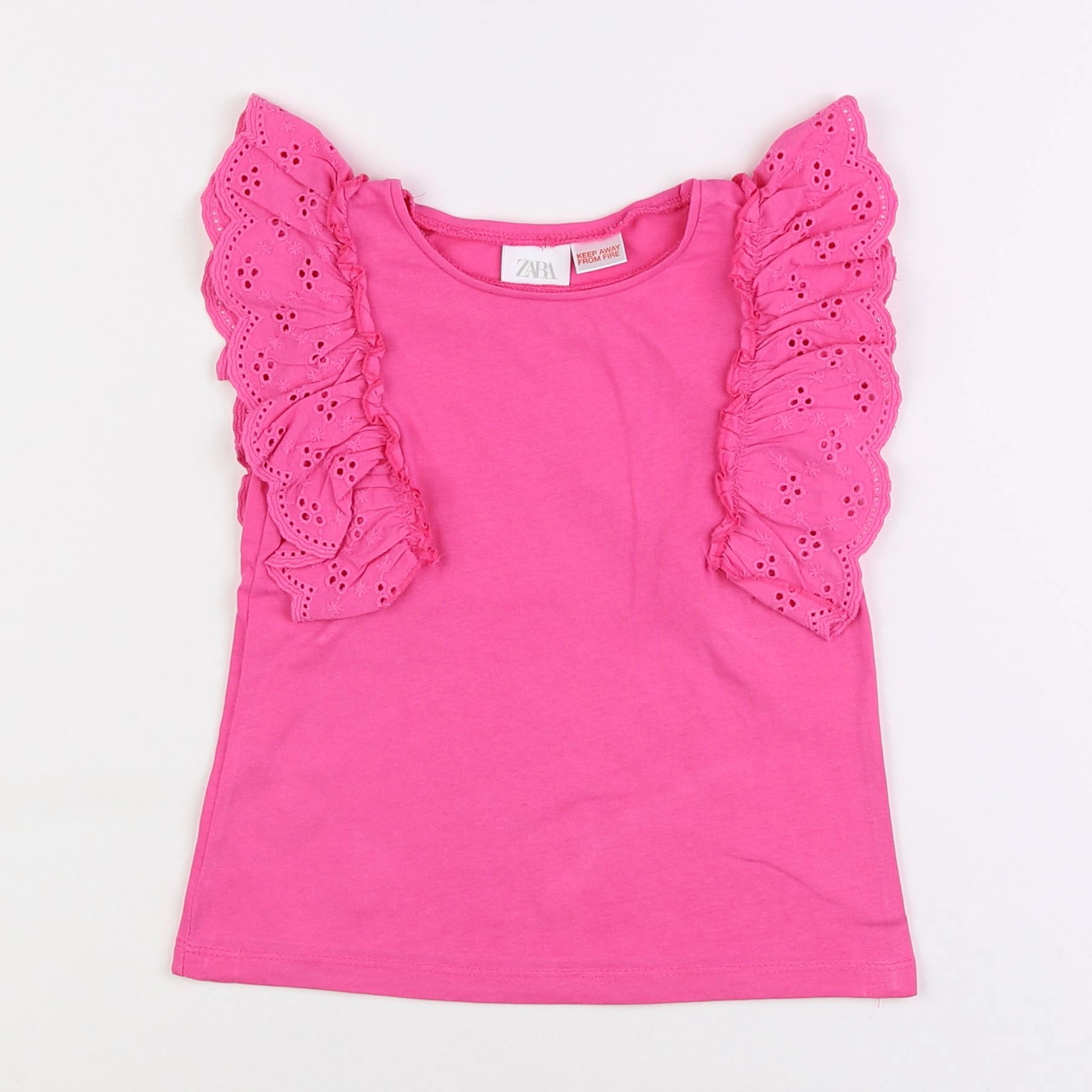 Zara - tee-shirt rose - 2/3 ans