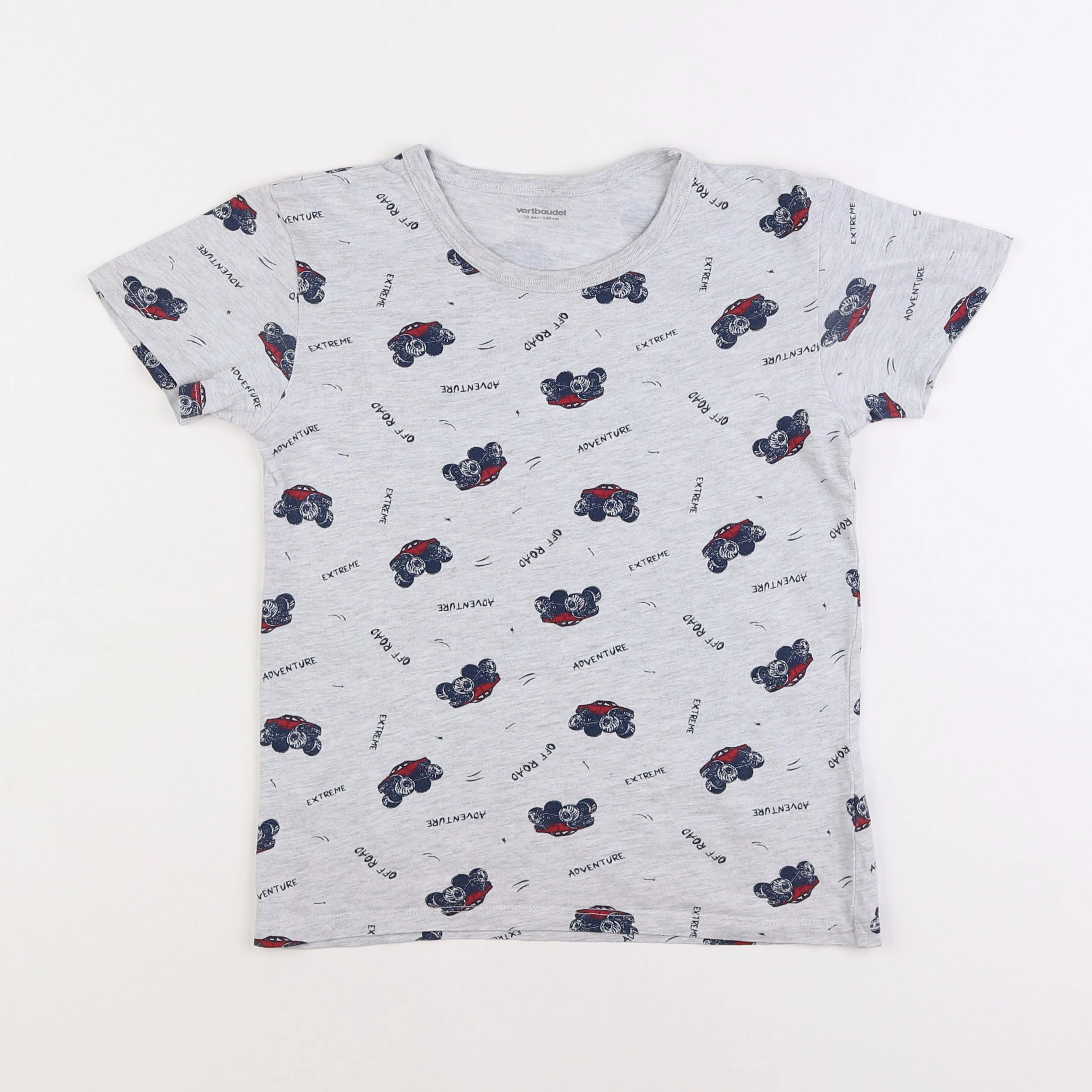 Vertbaudet - tee-shirt gris - 10 ans