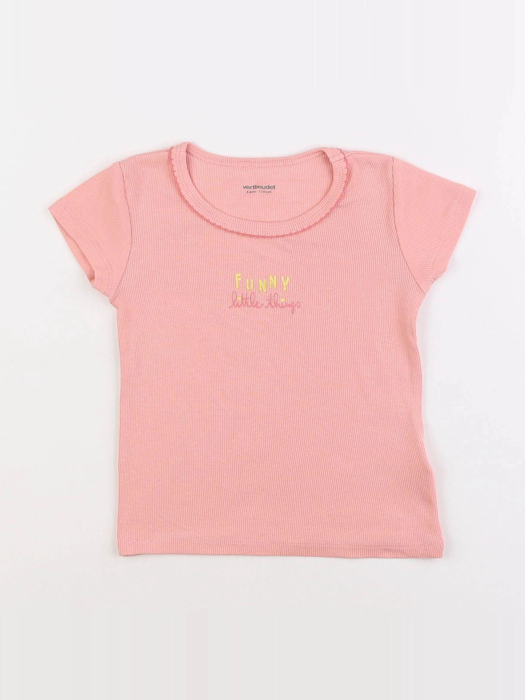 Vertbaudet - maillot de corps rose - 5 ans