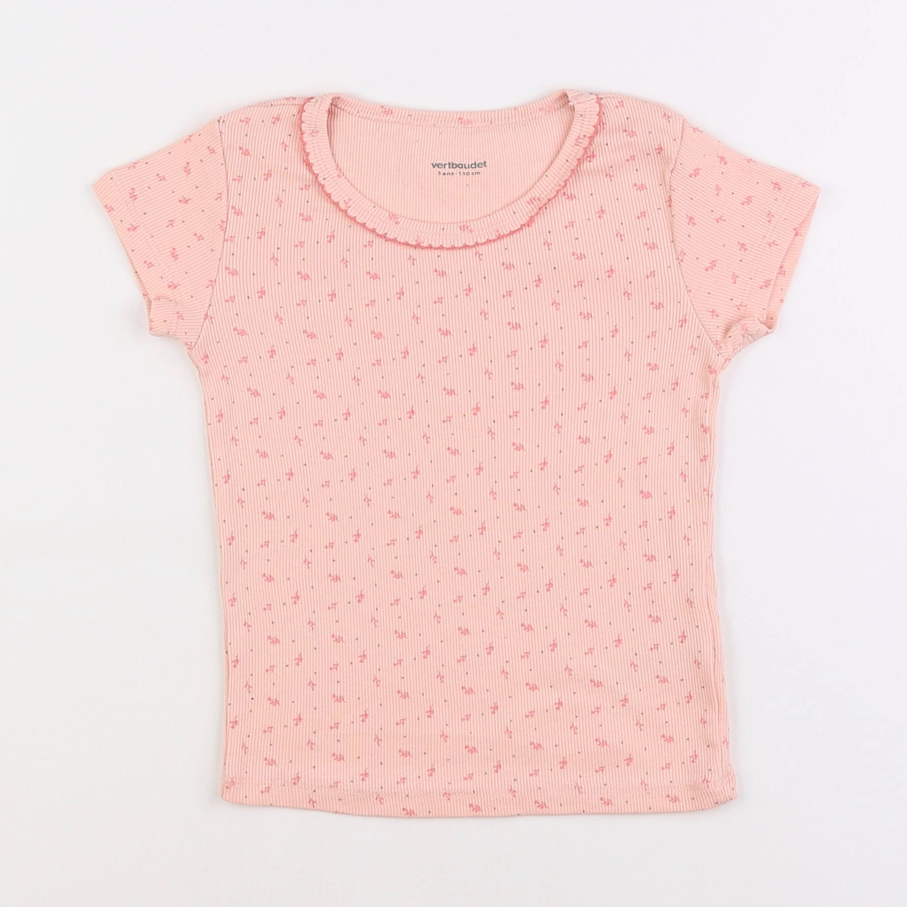 Vertbaudet - maillot de corps rose - 5 ans