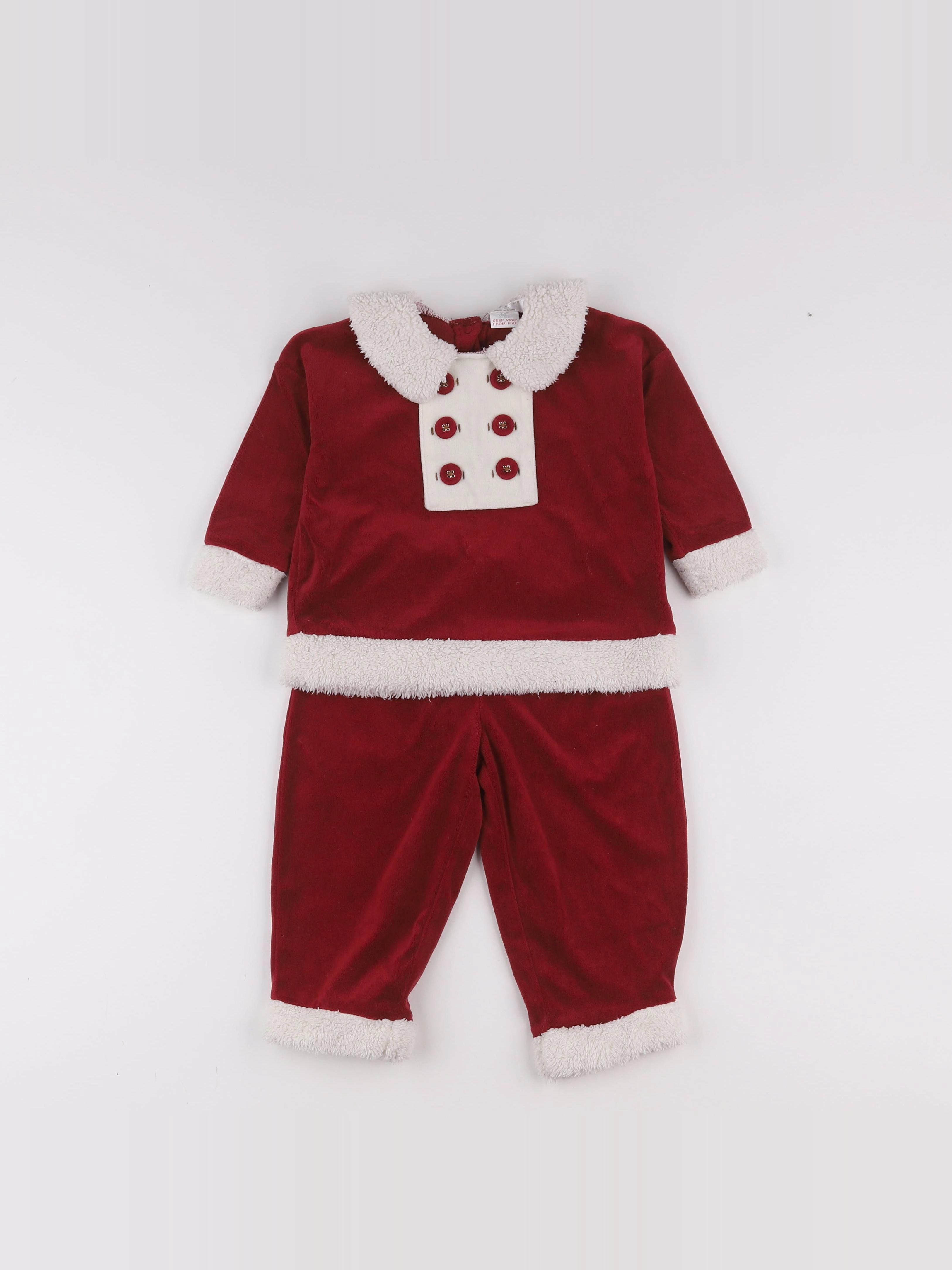 Zara - pyjama rouge - 12 mois à 2 ans
