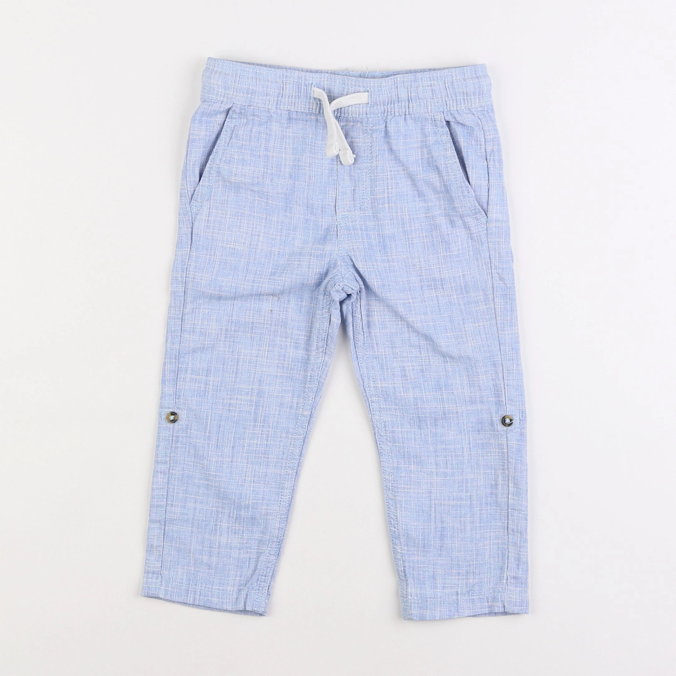 Vertbaudet - pantalon bleu - 2 ans