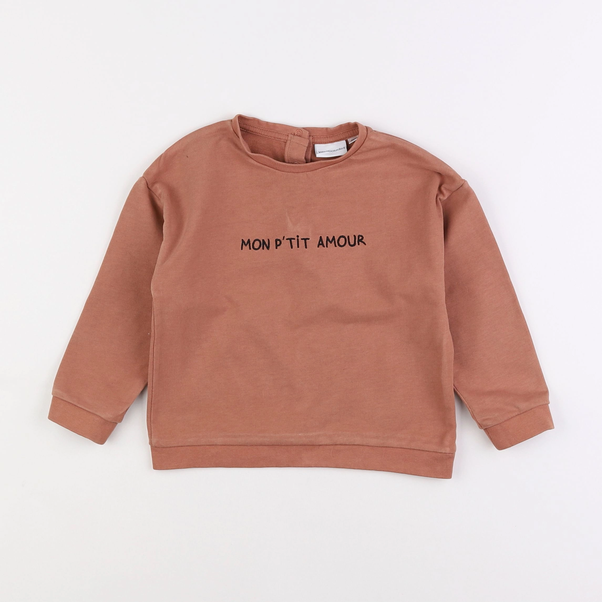 Vertbaudet - sweat marron - 3 ans