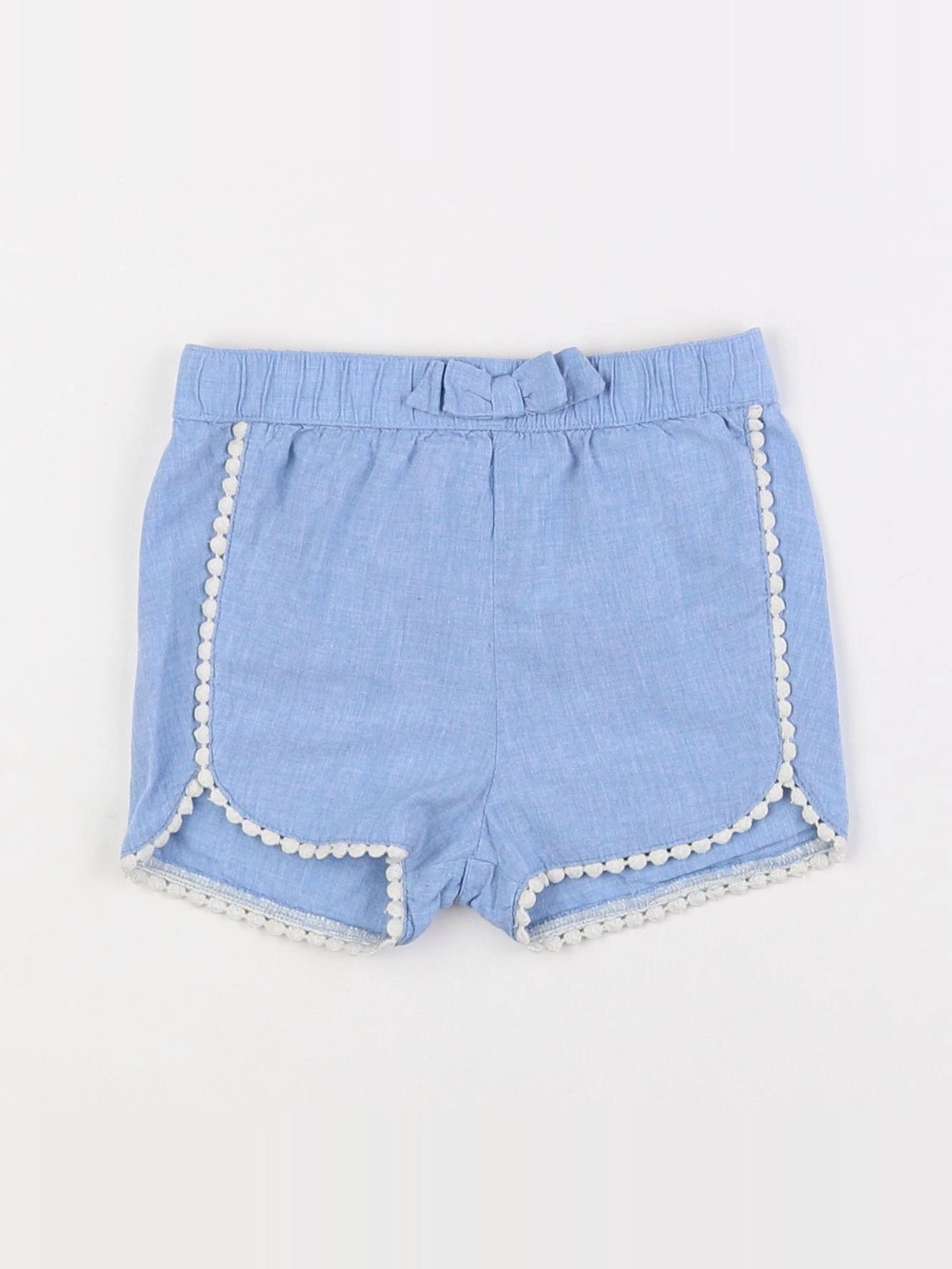 H&M - short bleu - 9/12 mois