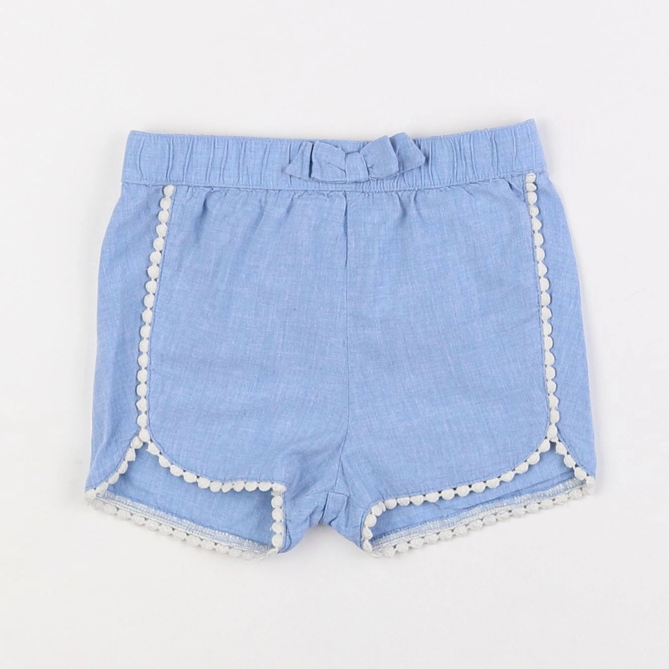 H&M - short bleu - 9/12 mois