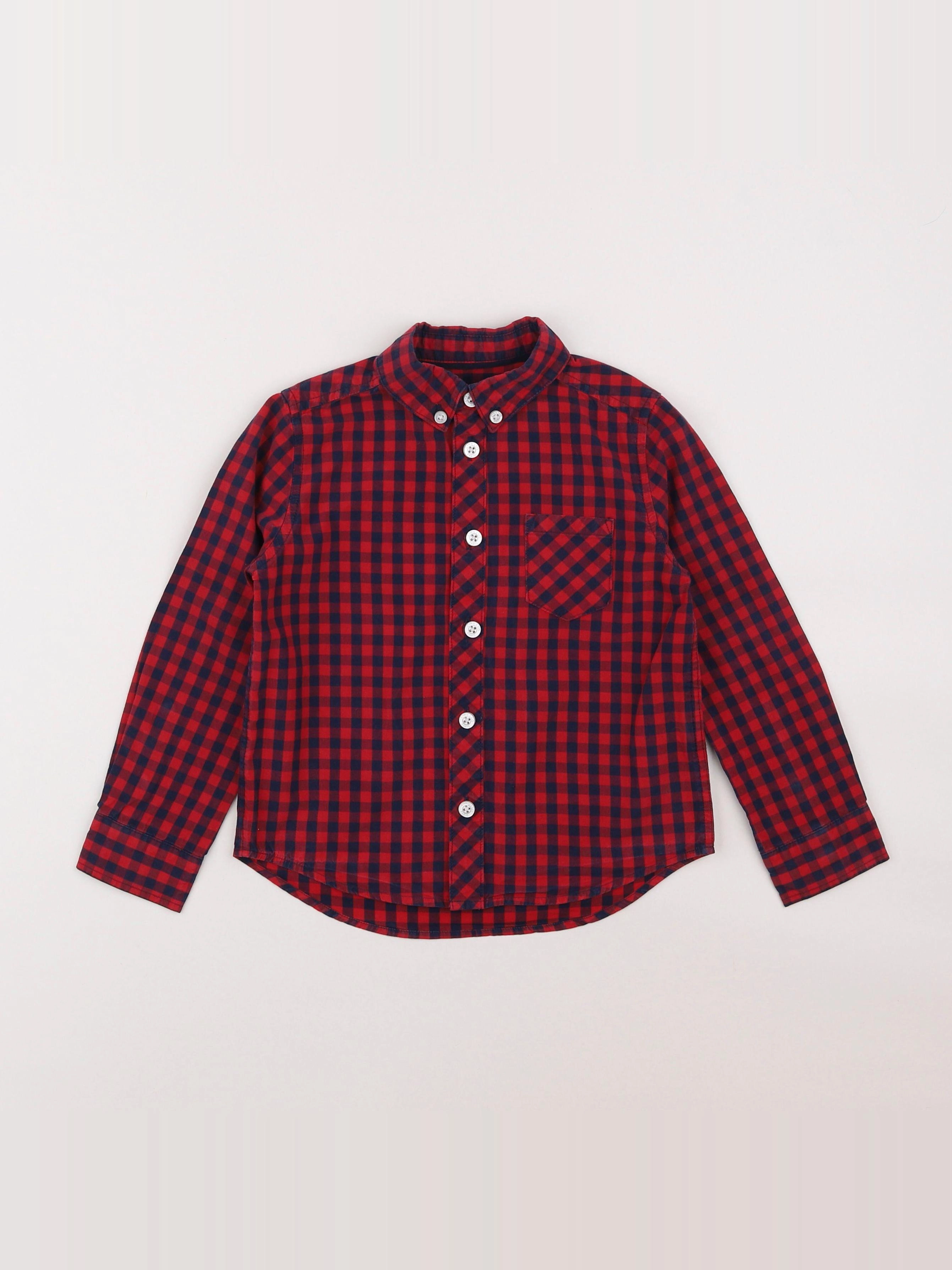 Cyrillus - chemise rouge - 4 ans