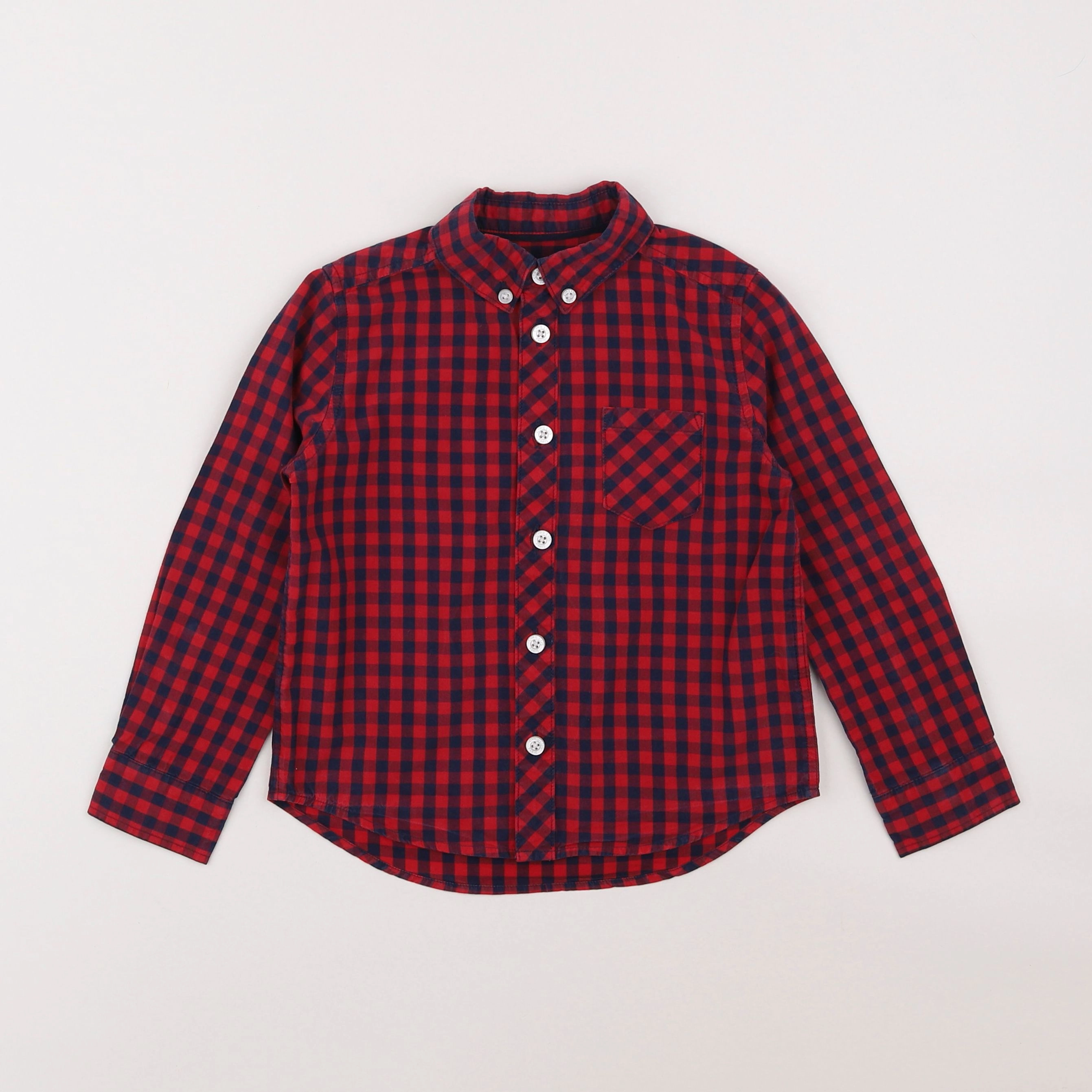 Cyrillus - chemise rouge - 4 ans