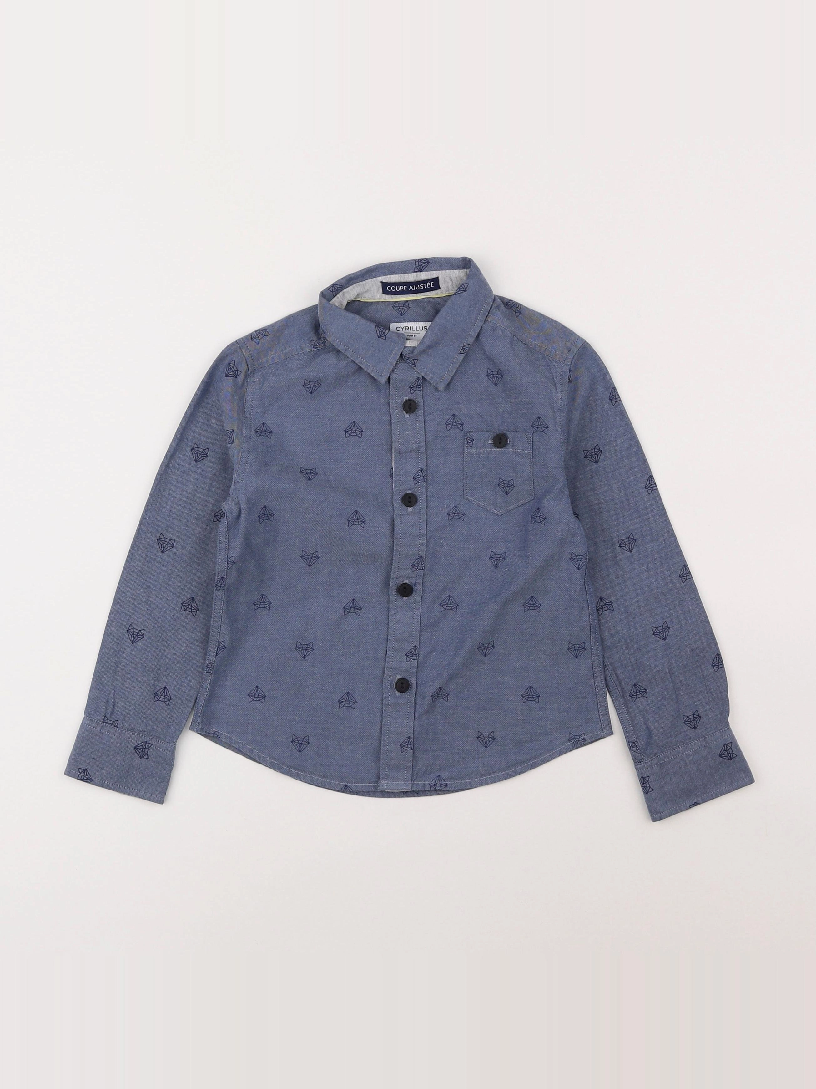 Cyrillus - chemise bleu - 4 ans