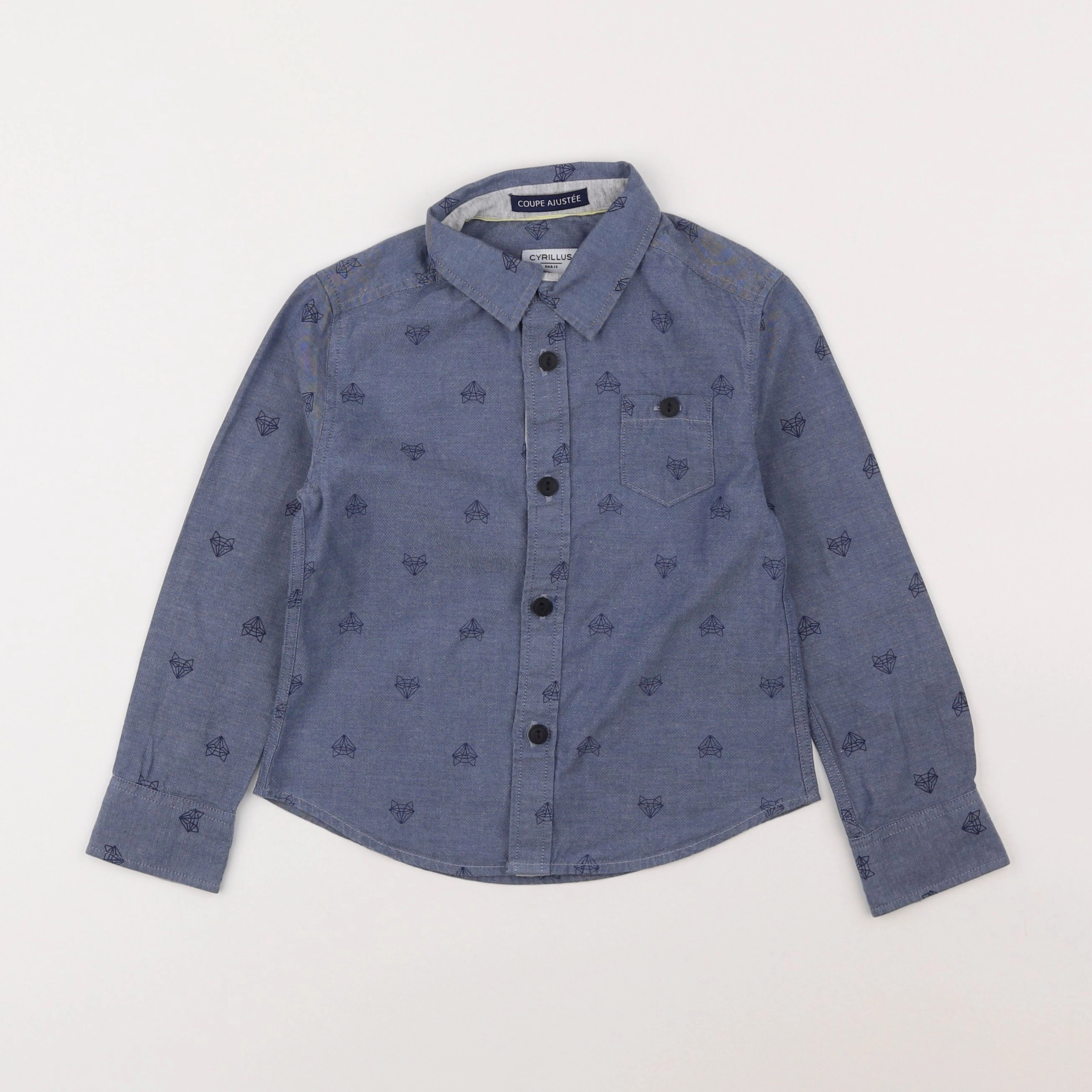 Cyrillus - chemise bleu - 4 ans