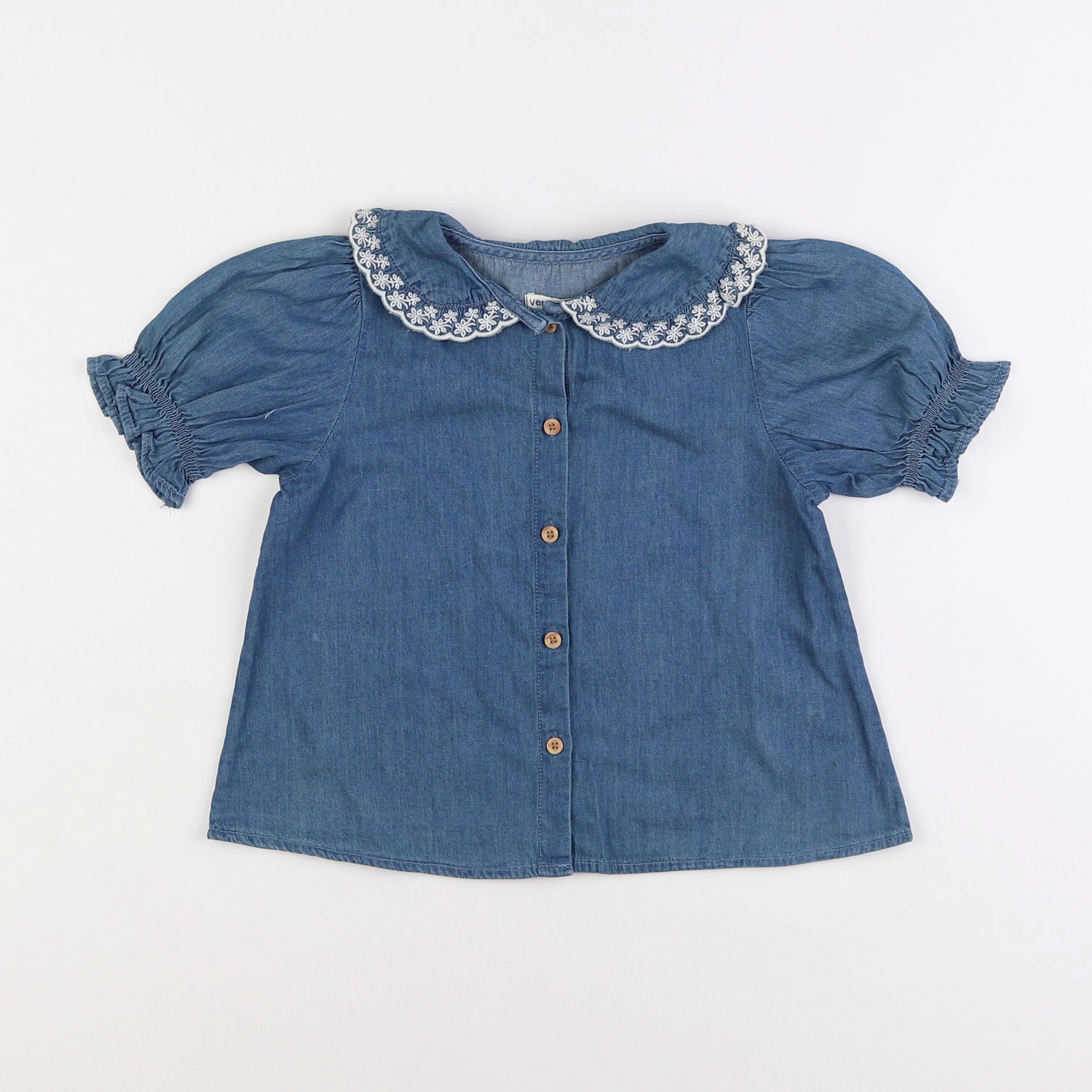 Vertbaudet - blouse bleu - 5 ans