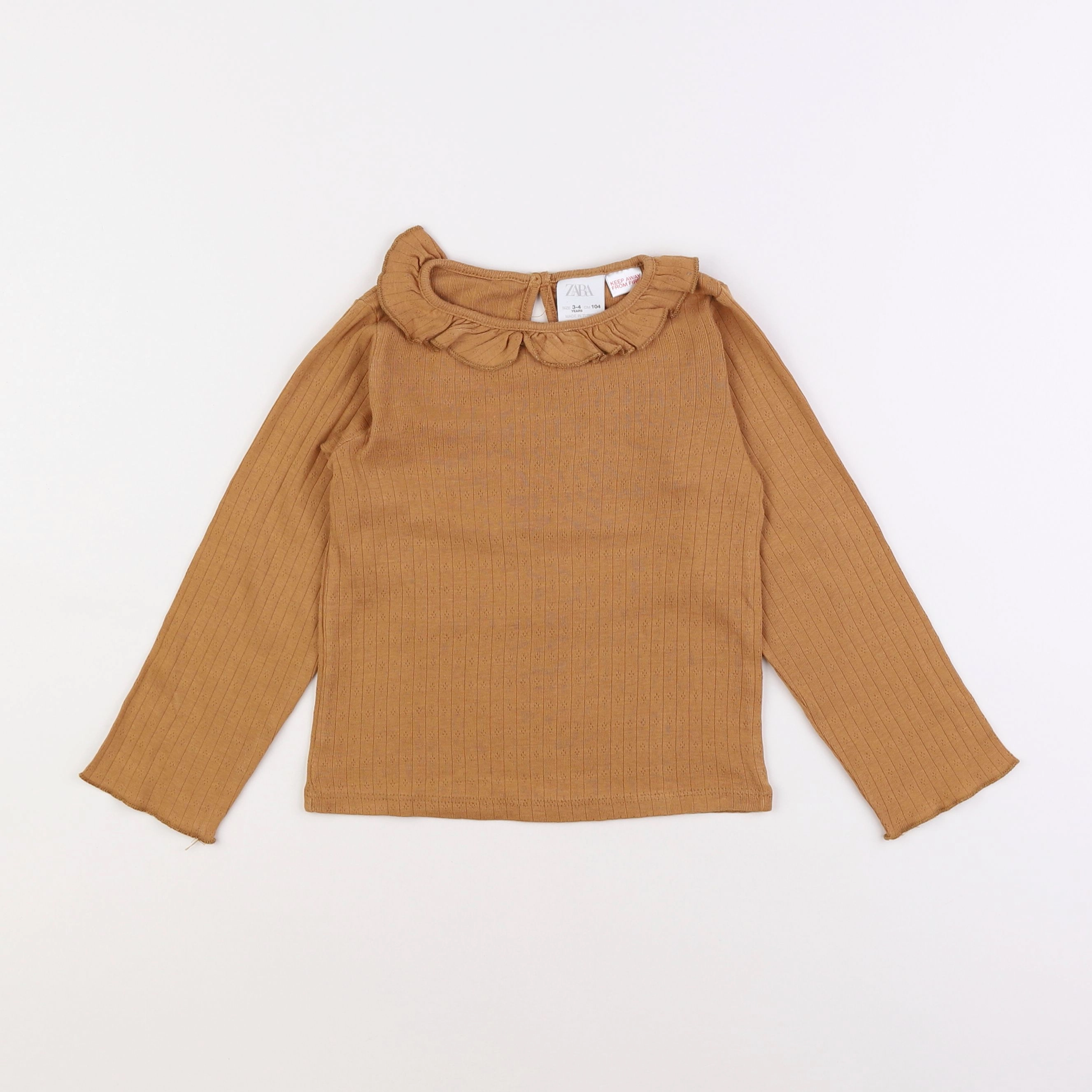 Zara - tee-shirt marron - 3/4 ans