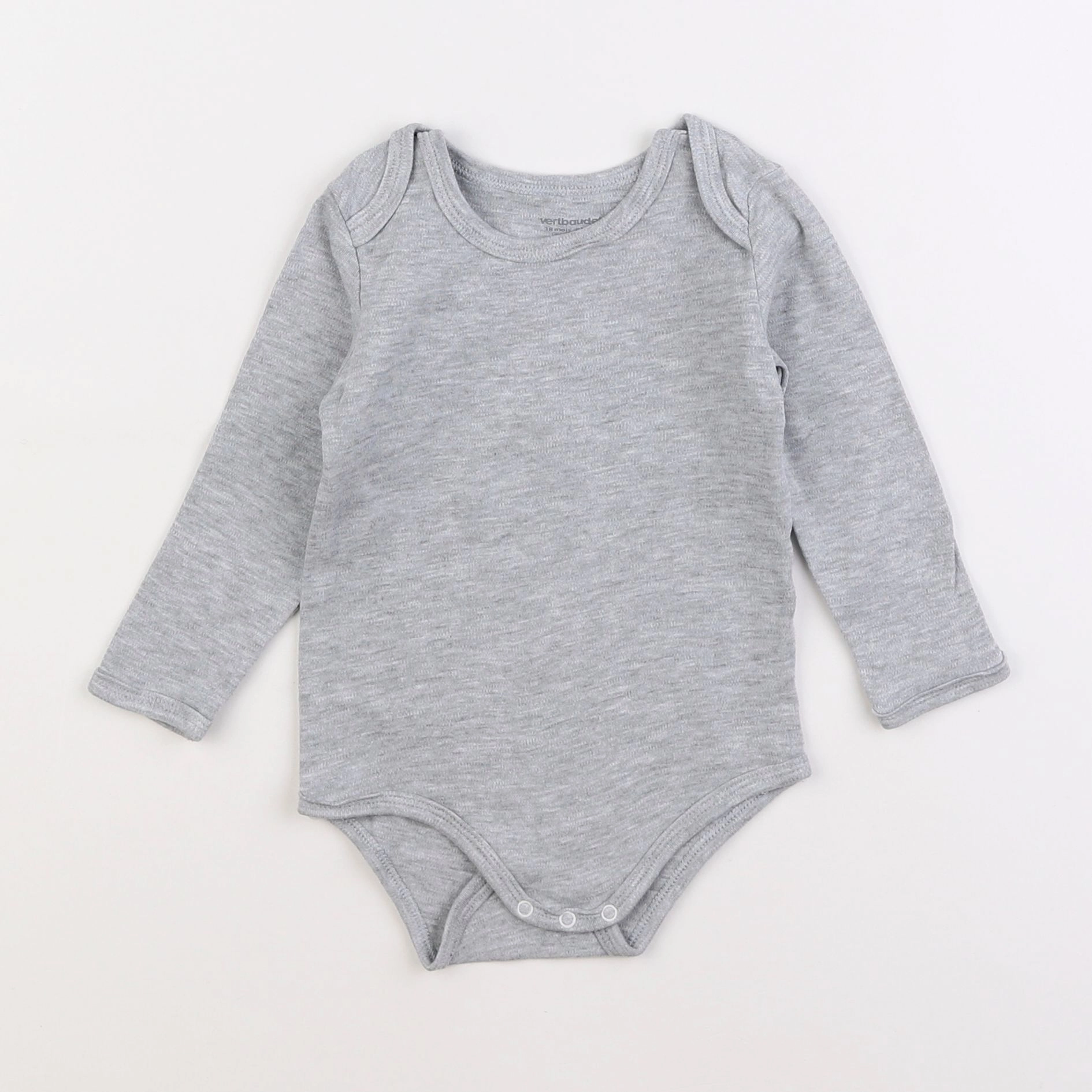 Vertbaudet - body gris - 18 mois