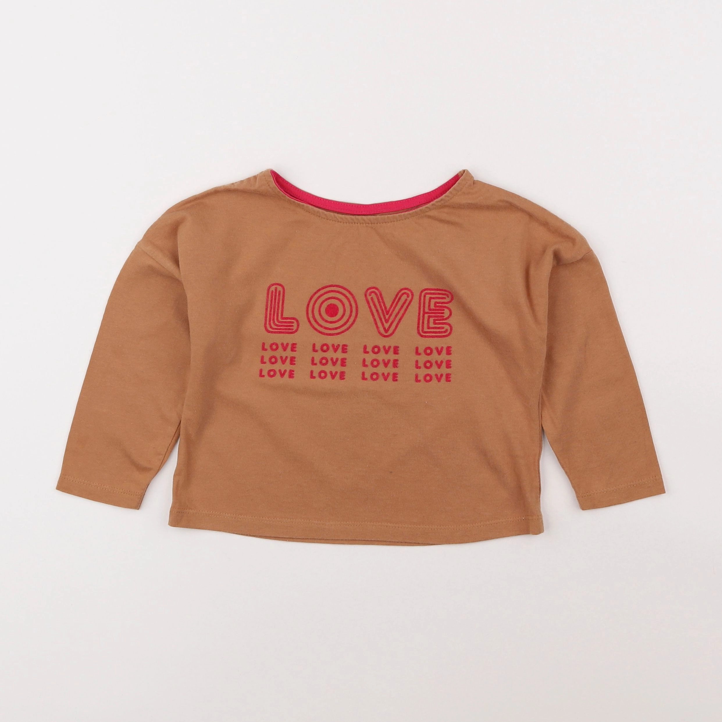 Cyrillus - tee-shirt marron - 3 ans