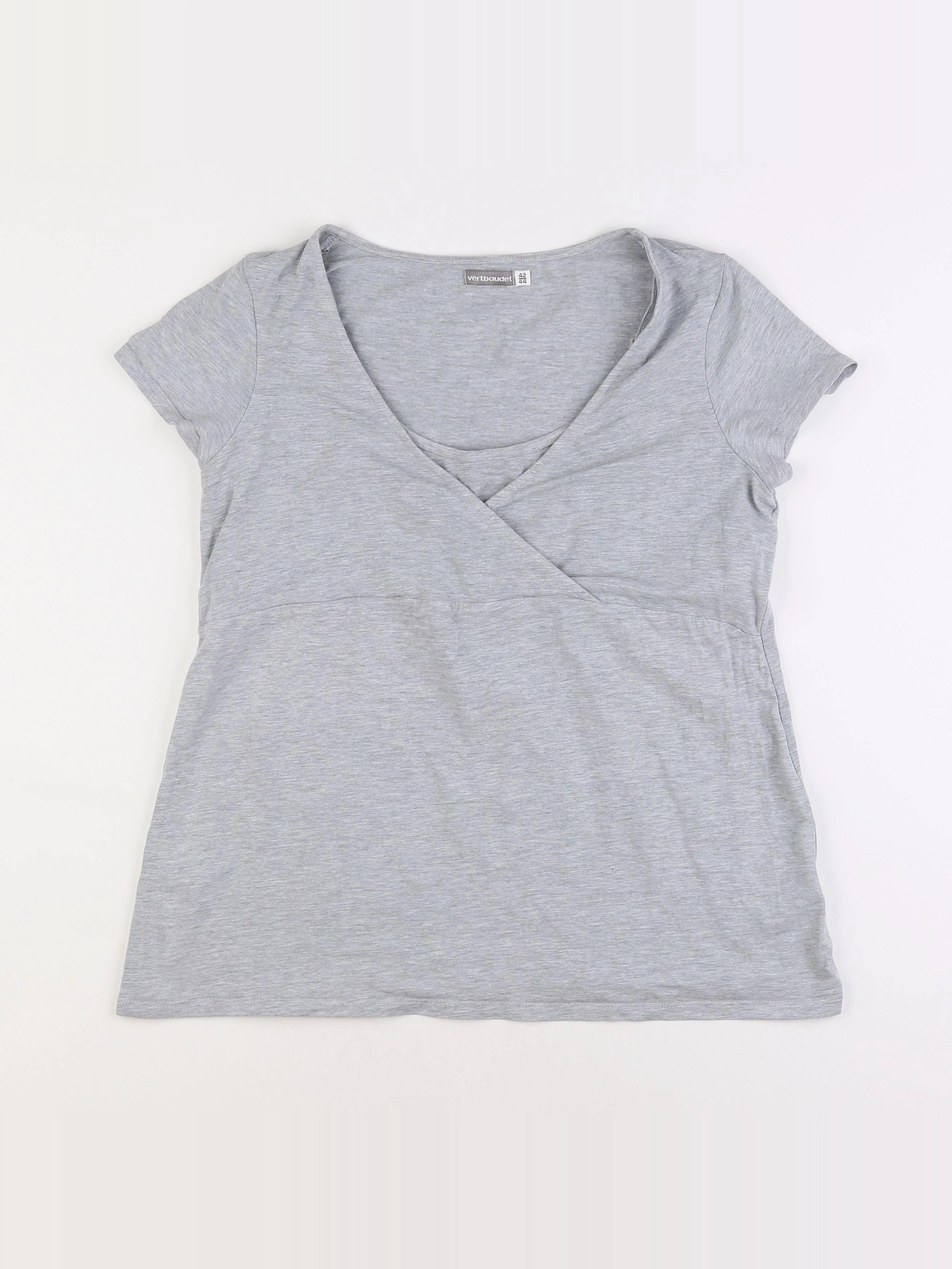Vertbaudet - tee-shirt allaitement gris - 42 à 44