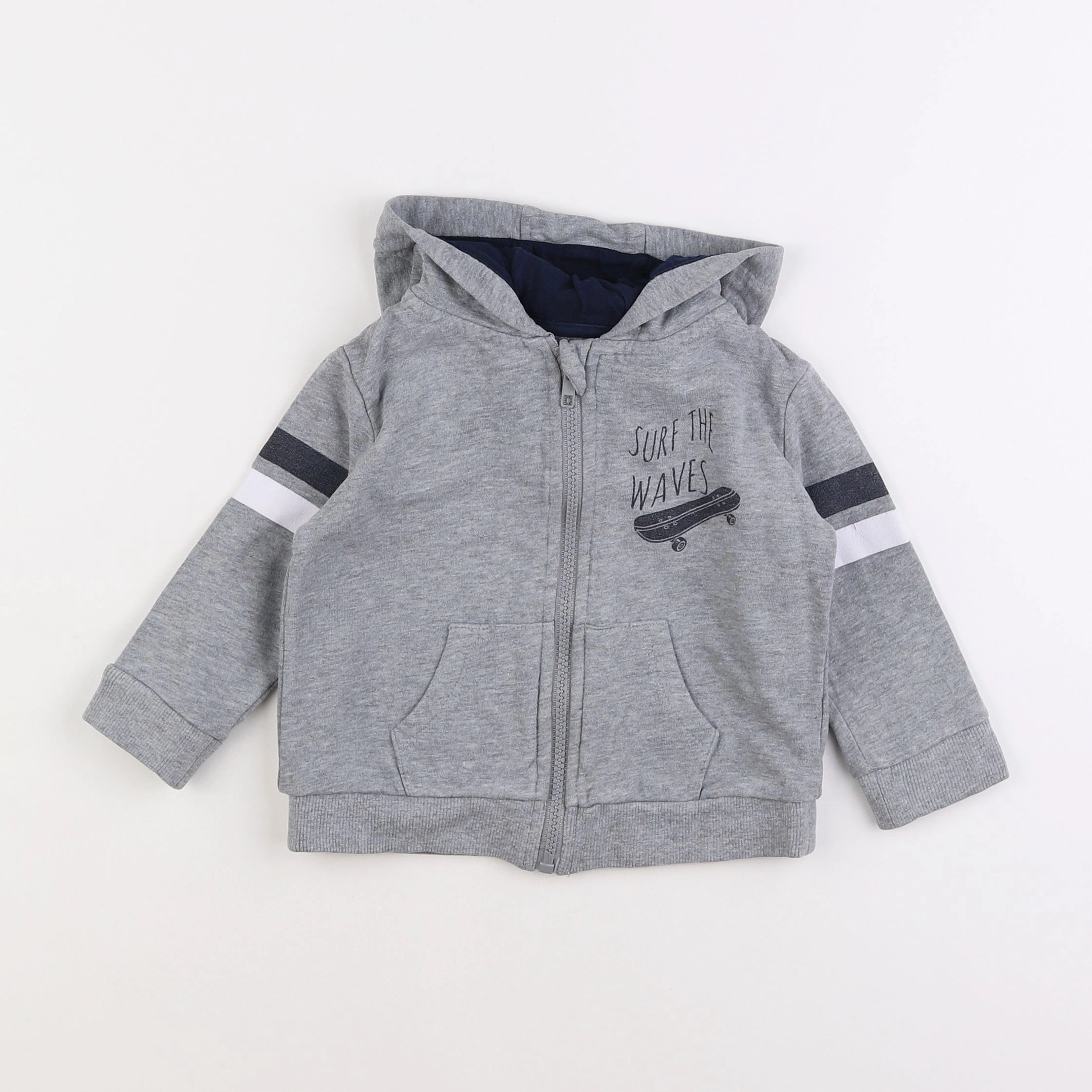 Vertbaudet - sweat gris - 2 ans