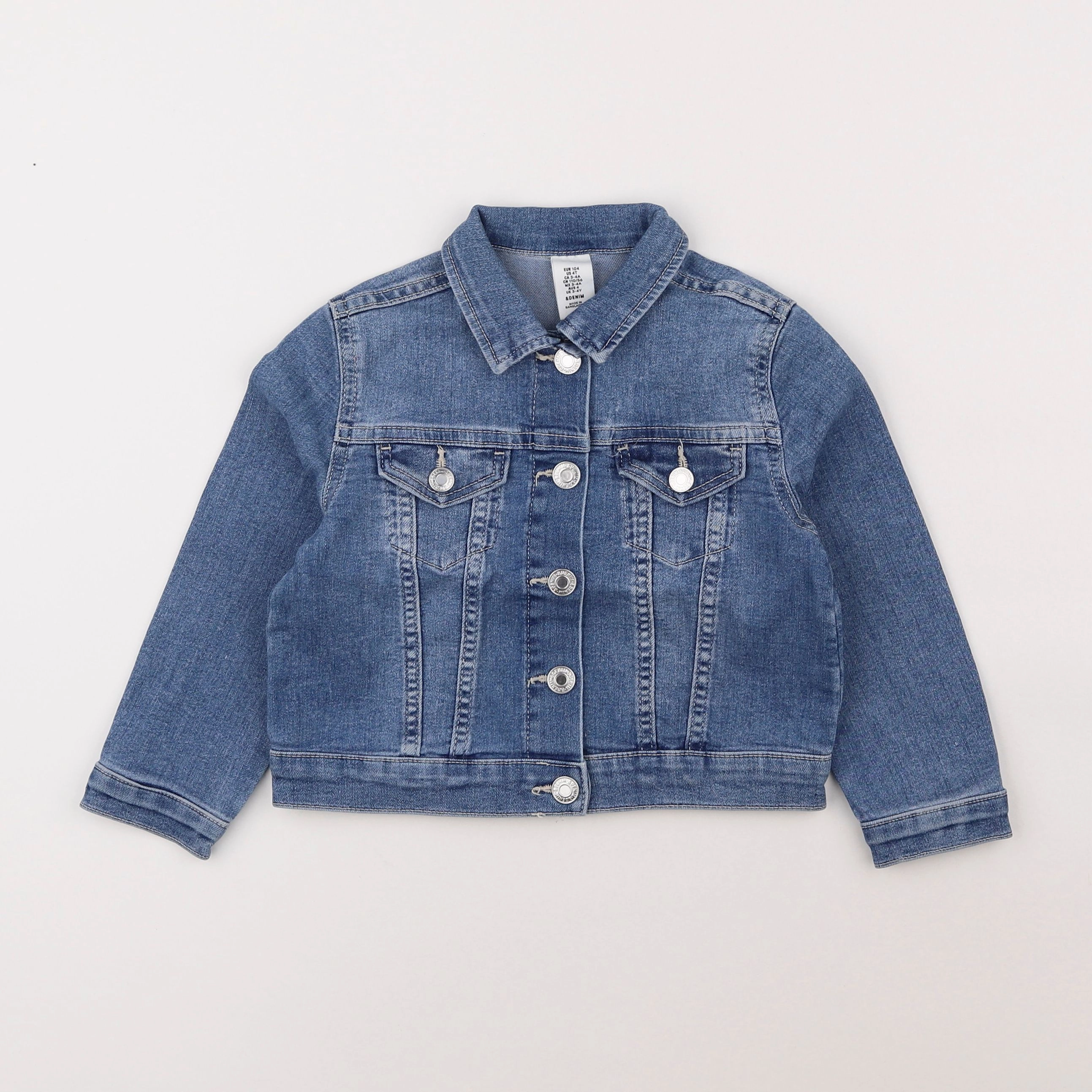 H&M - veste bleu - 3/4 ans